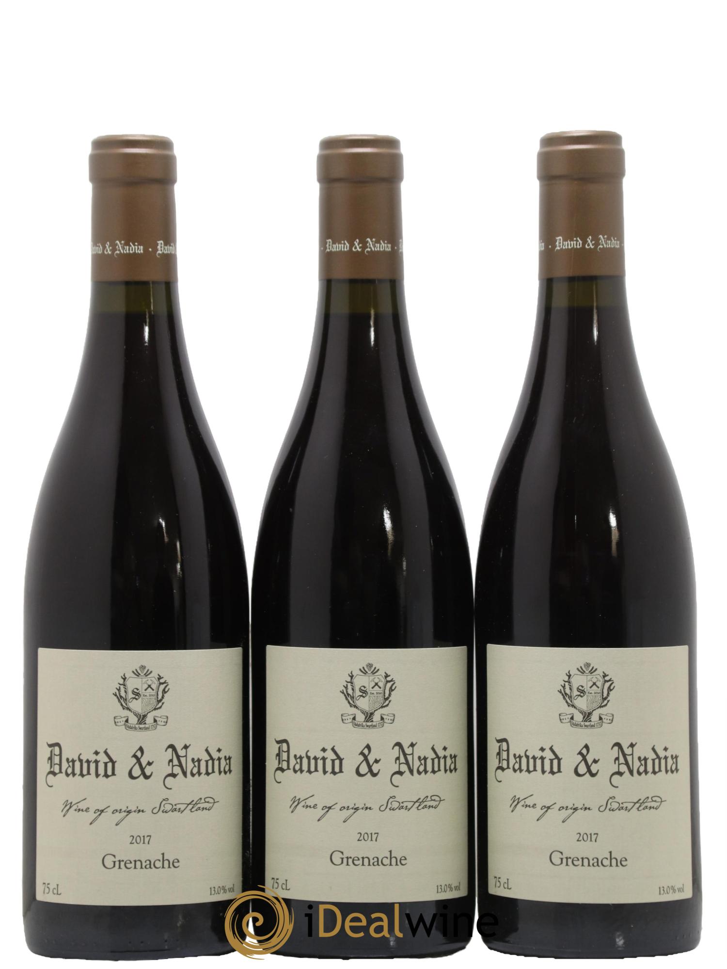 Afrique du Sud Grenache Domaine David et Nadia 2017 - Posten von 3 Flaschen - 0