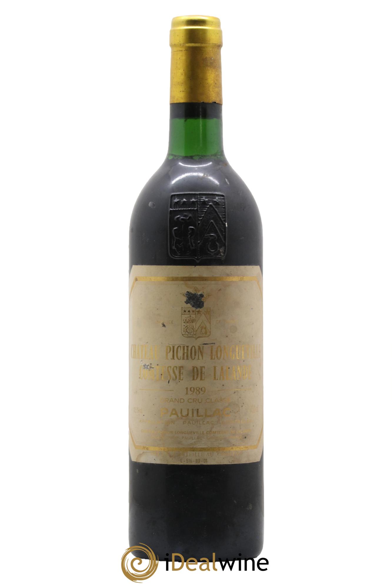 Château Pichon Longueville Comtesse de Lalande 2ème Grand Cru Classé 1989 - Lot of 1 bottle - 0