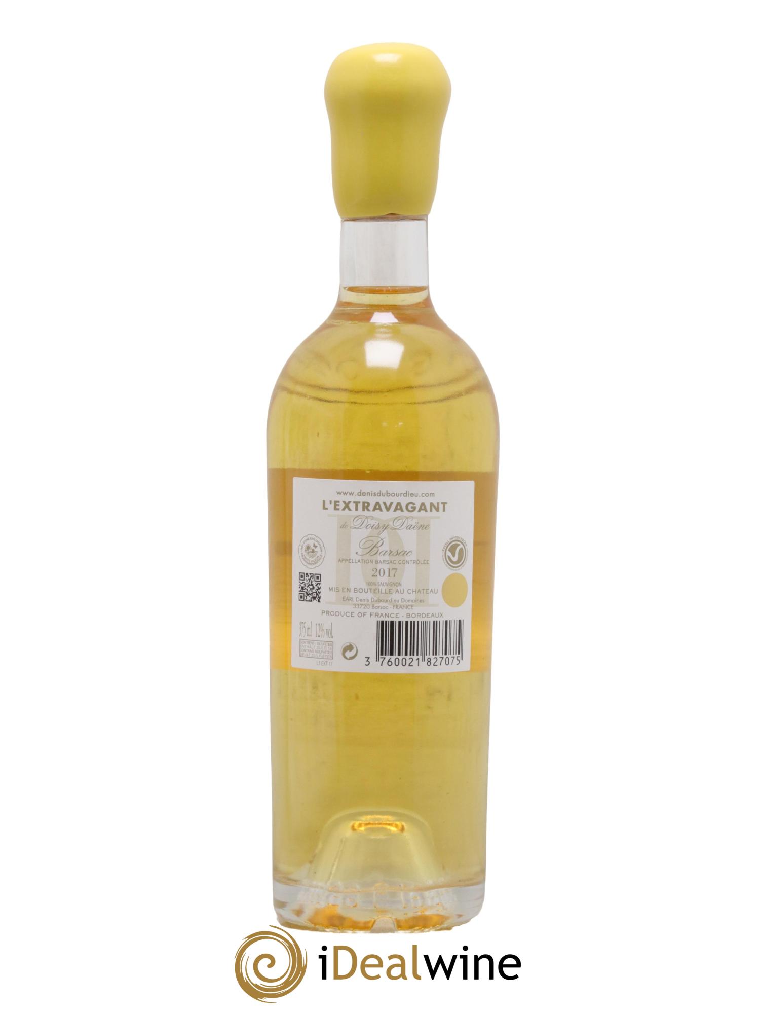 L'Extravagant de Doisy Daëne  2017 - Lot de 1 demi bouteille - 1