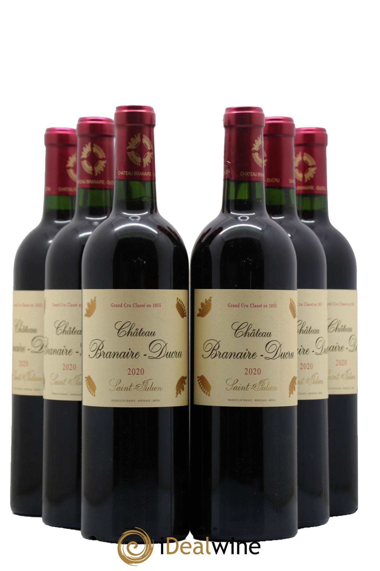 Château Branaire Ducru 4ème Grand Cru Classé 2020 - Lot de 6 bouteilles - 0