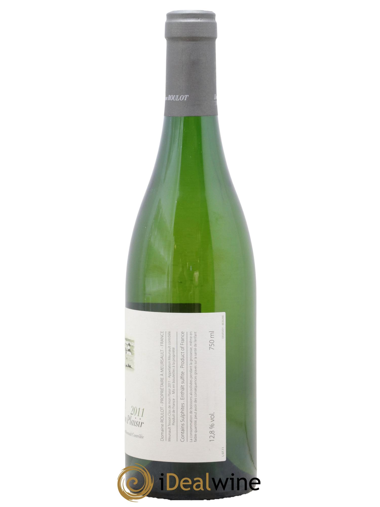 Meursault Les Tessons Clos de Mon plaisir Roulot (Domaine)  2011 - Posten von 1 Flasche - 1