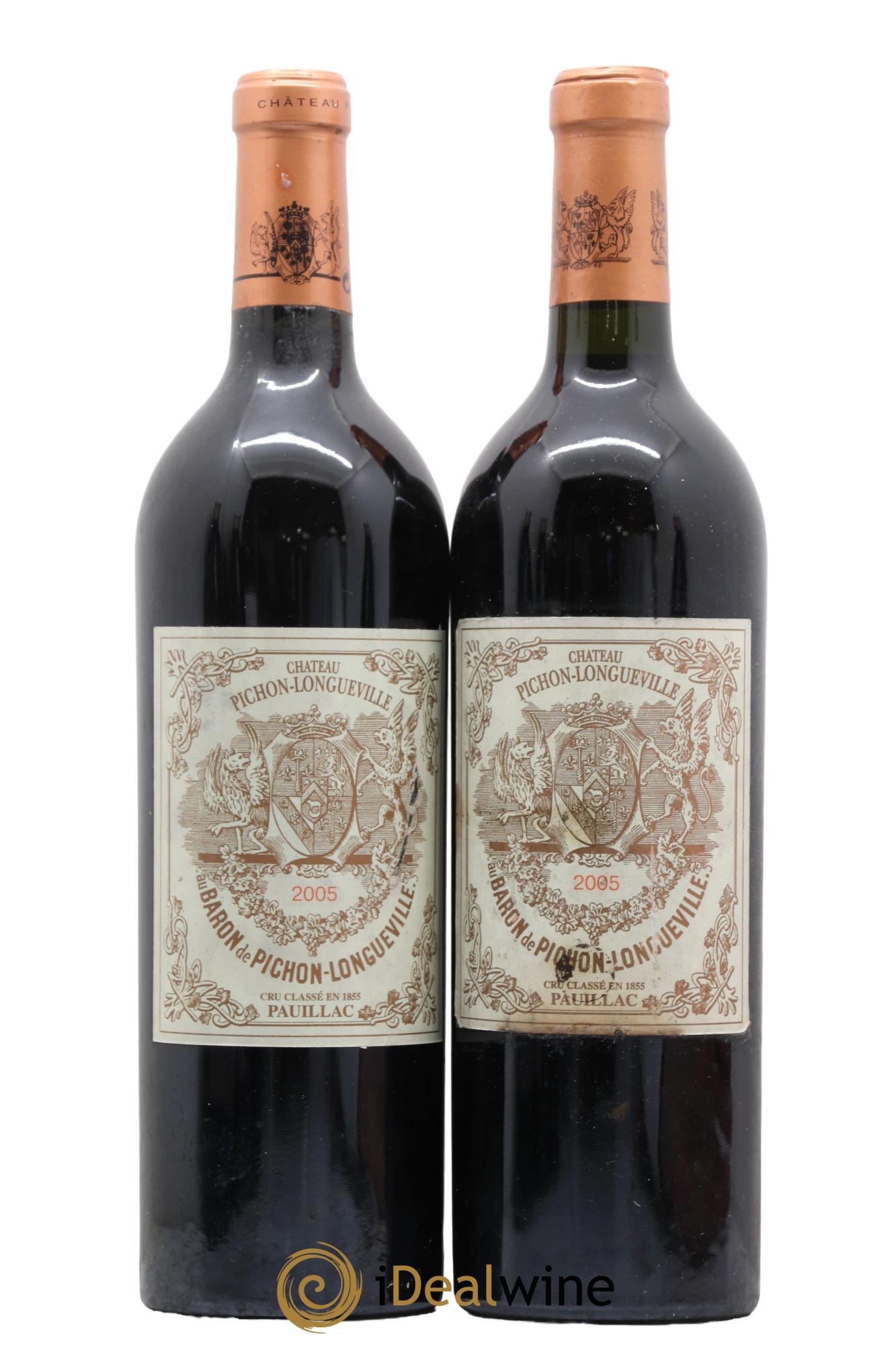 Pichon Longueville Baron 2ème Grand Cru Classé 2005 - Lotto di 2 bottiglie - 0