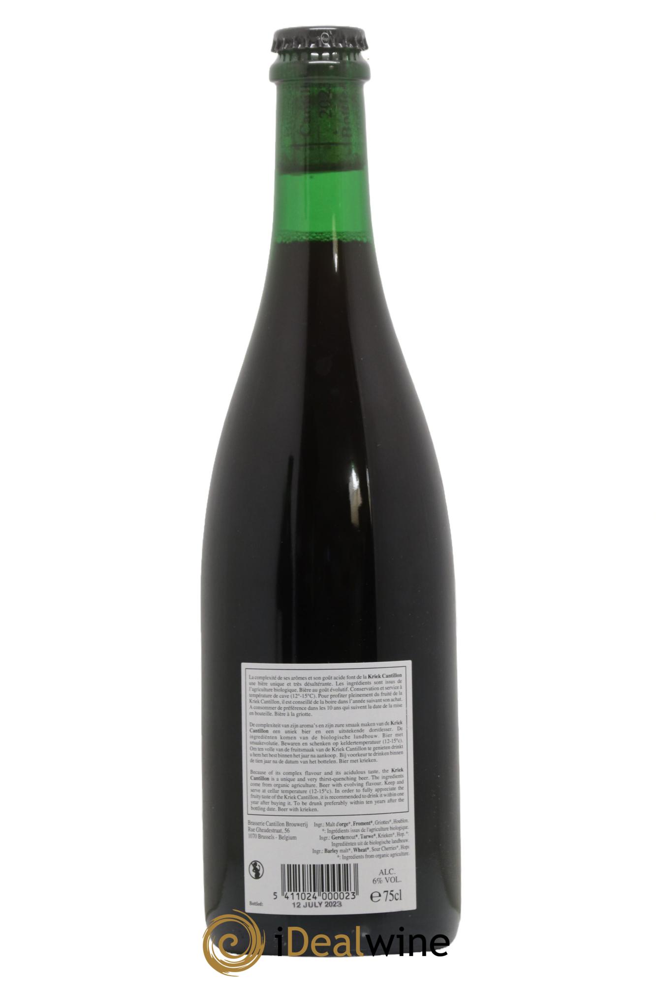 Bière Belgique Lambic Kriek Cantillon - Posten von 1 Flasche - 1