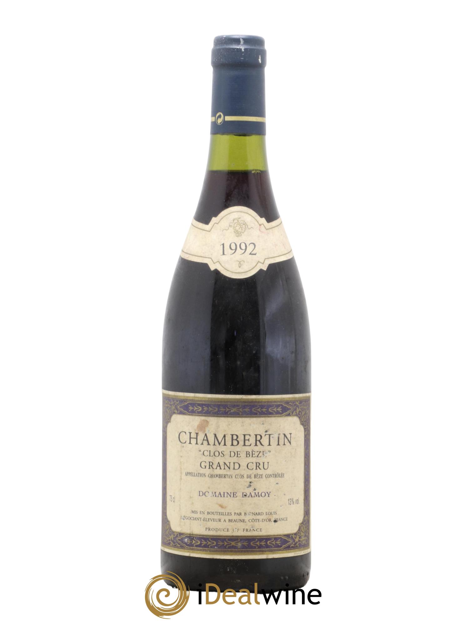 Chambertin Clos de Bèze Grand Cru Pierre Damoy  1992 - Lot de 1 bouteille - 0