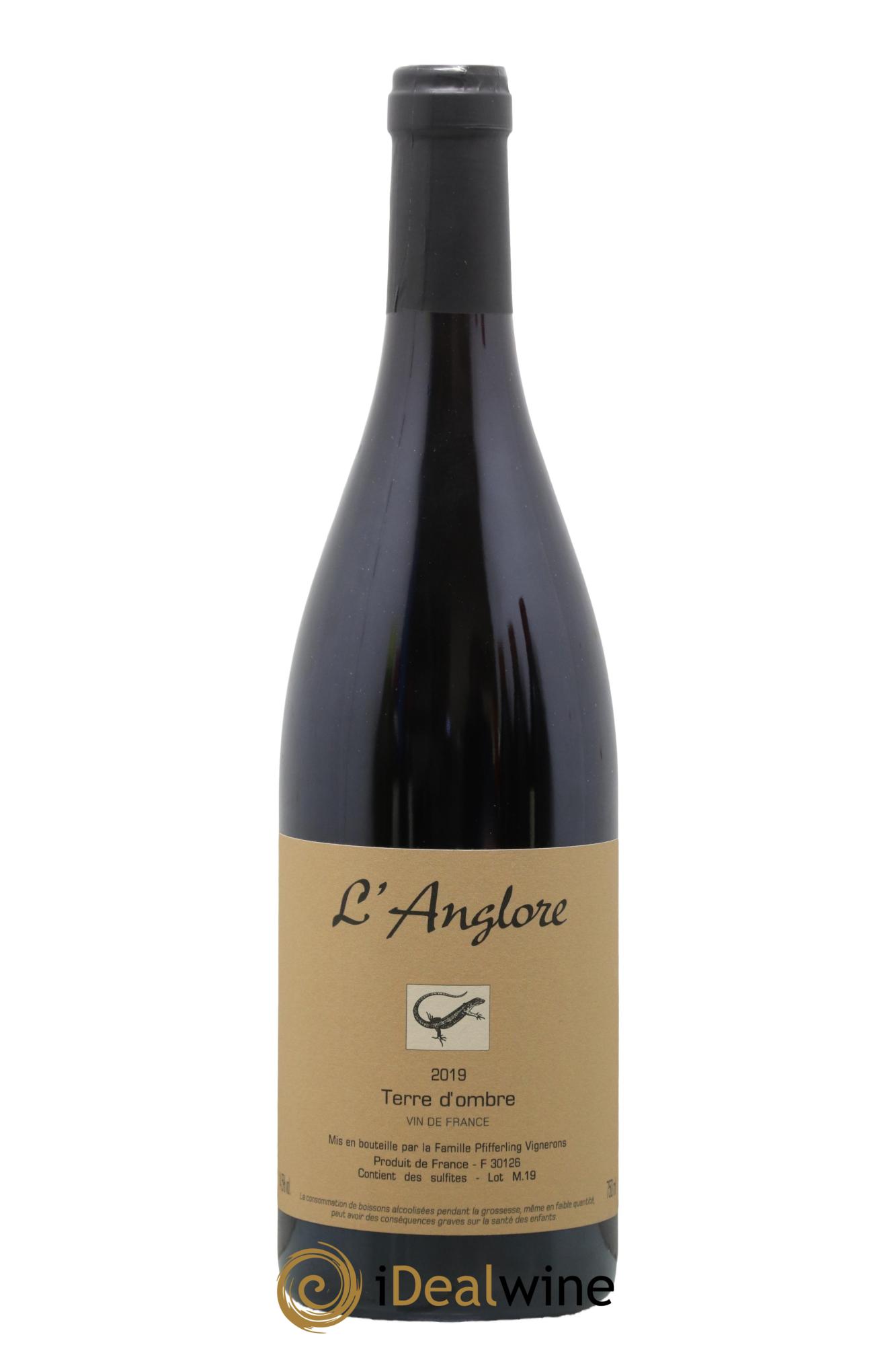 Vin de France Terre d'Ombre L'Anglore 2019 - Lot de 1 bouteille - 0