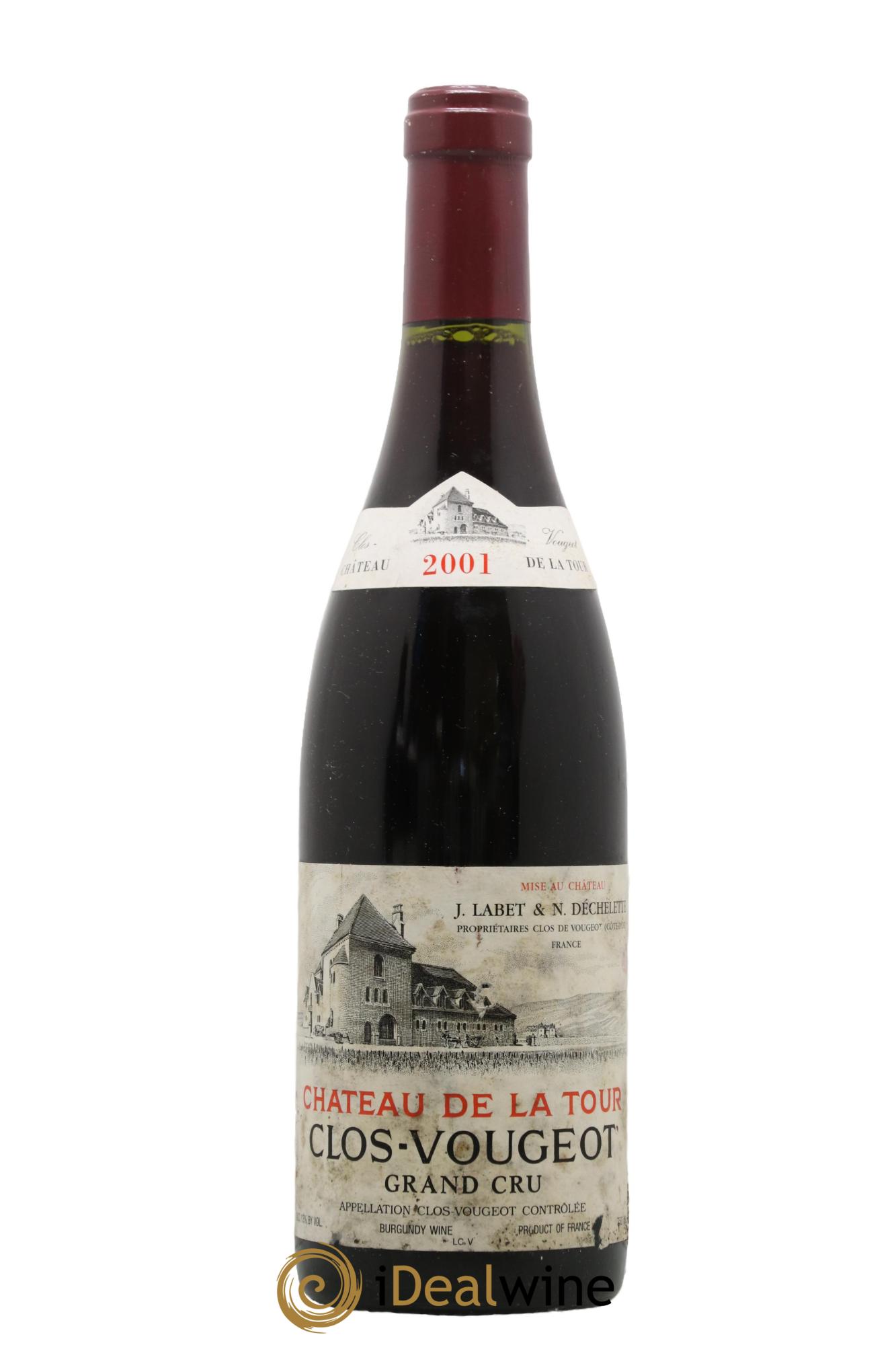 Clos de Vougeot Grand Cru Château de La Tour 2001 - Lotto di 1 bottiglia - 0