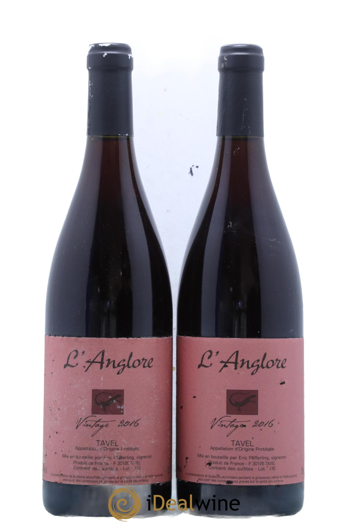 Tavel Vintage L'Anglore 2016 - Posten von 2 Flaschen - 0