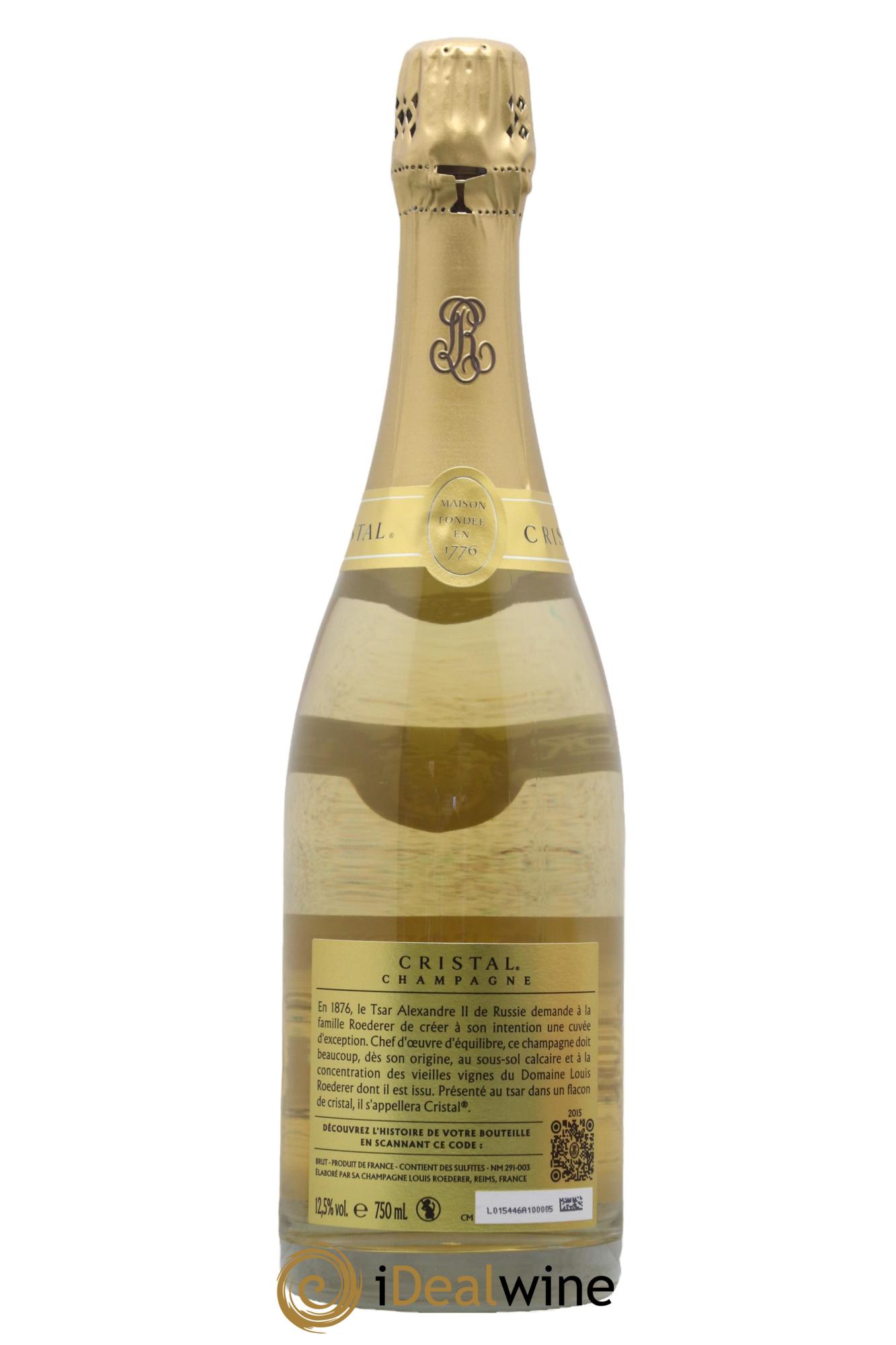 Cristal Louis Roederer 2015 - Lotto di 1 bottiglia - 2