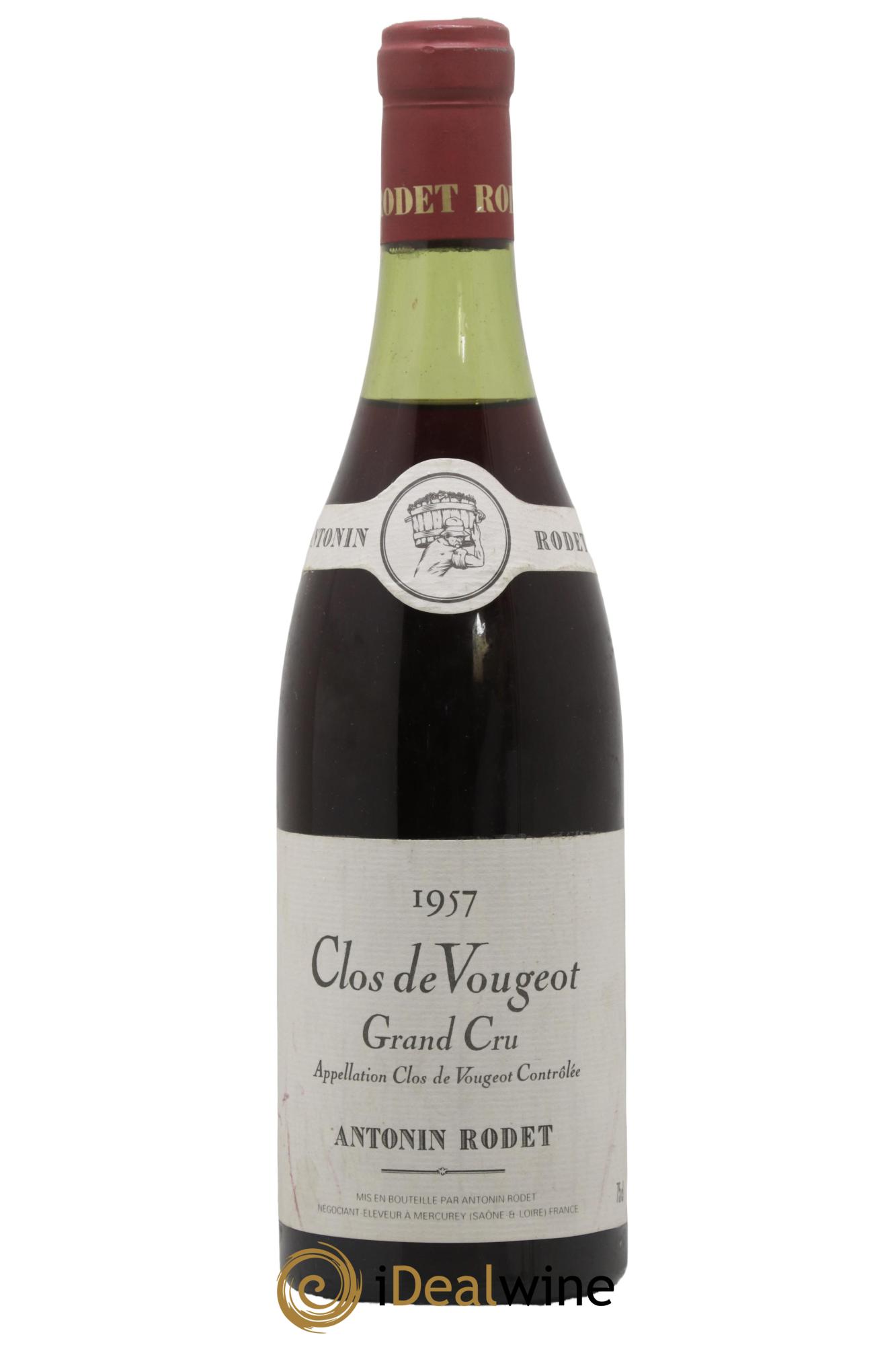 Clos de Vougeot Grand Cru Domaine Antoine Rodet 1957 - Posten von 1 Flasche - 0