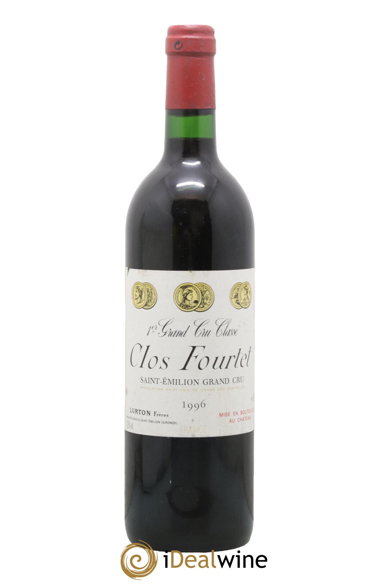 Clos Fourtet 1er Grand Cru Classé B 1996 - Posten von 1 Flasche - 0