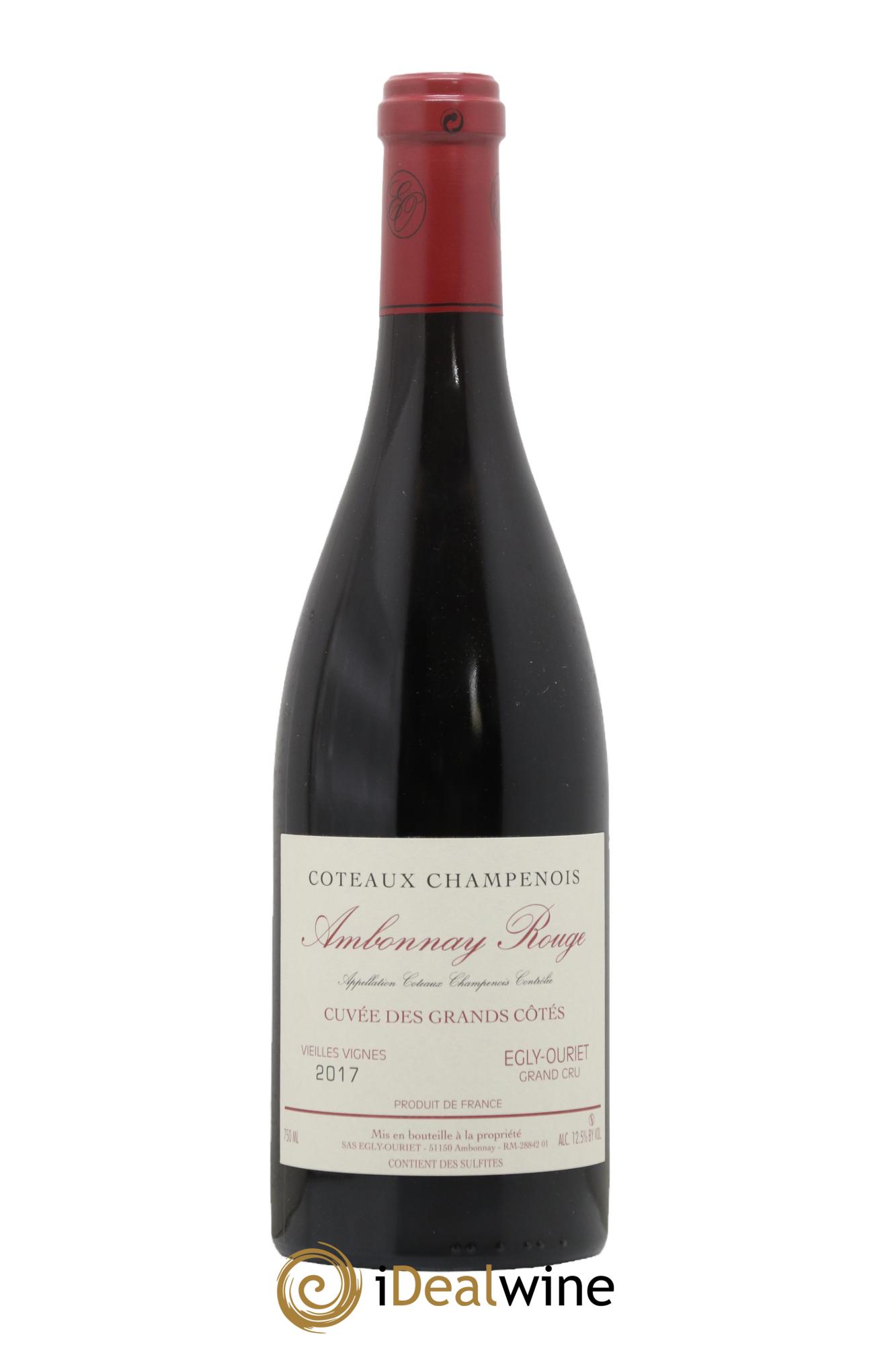 Grand Cru Ambonnay Cuvée des Grands Côtés VV Egly-Ouriet 2017 - Posten von 1 Flasche - 0