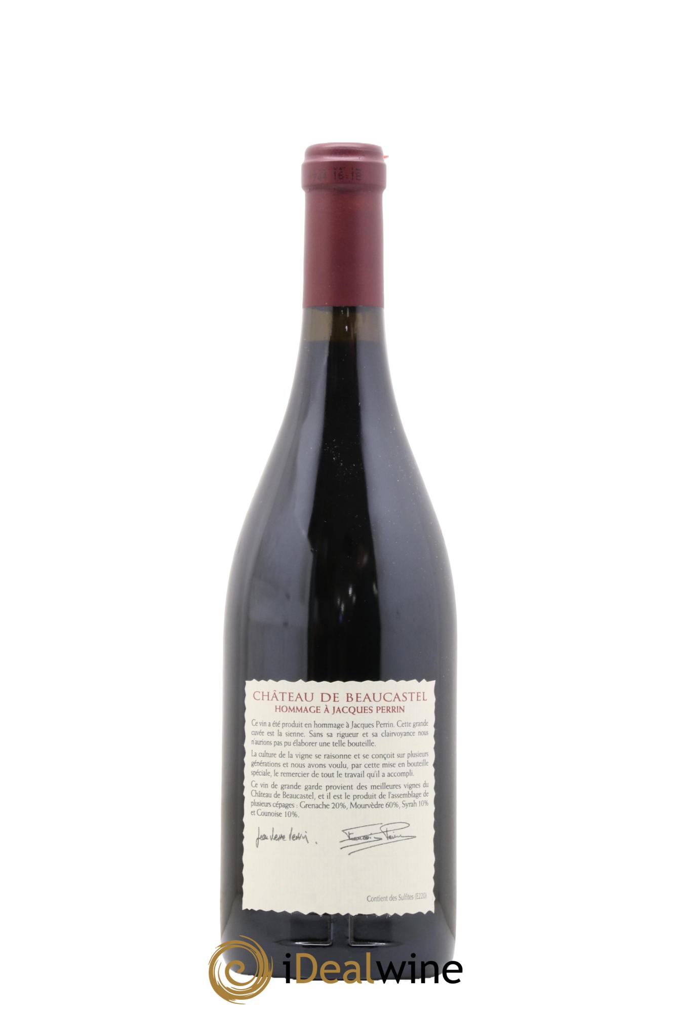 Châteauneuf-du-Pape Château de Château de Beaucastel Hommage à Jacques Perrin Famille Perrin 2003 - Posten von 1 Flasche - 1