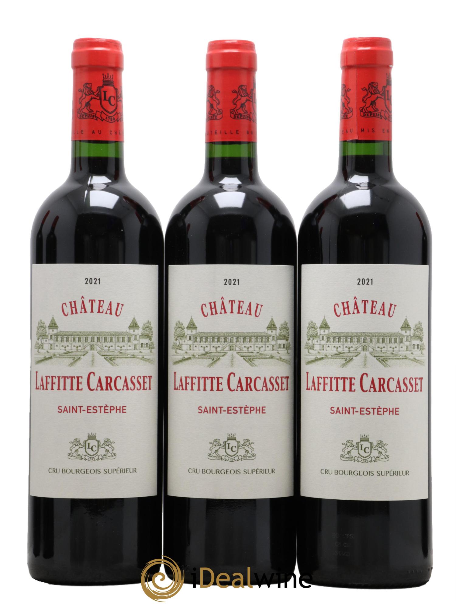 Château Laffitte Carcasset  Cru Bourgeois 2021 - Posten von 12 Flaschen - 2