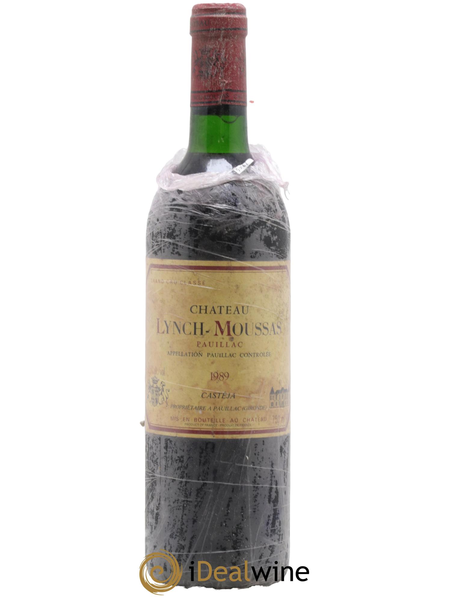 Château Lynch Moussas 5ème Grand Cru Classé 1989 - Lot de 1 bouteille - 0