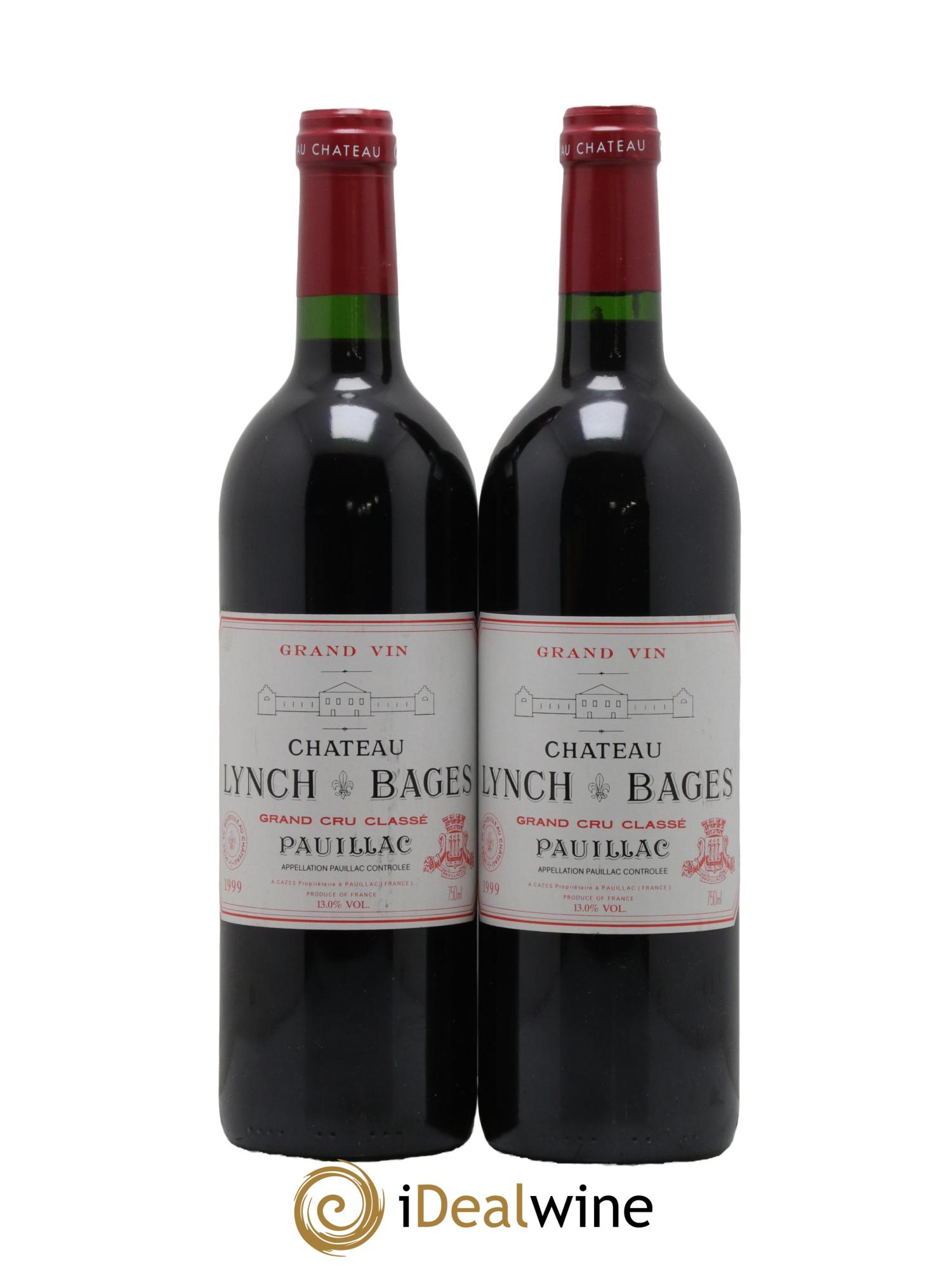 Château Lynch Bages 5ème Grand Cru Classé 1999 - Lot de 2 bouteilles - 0