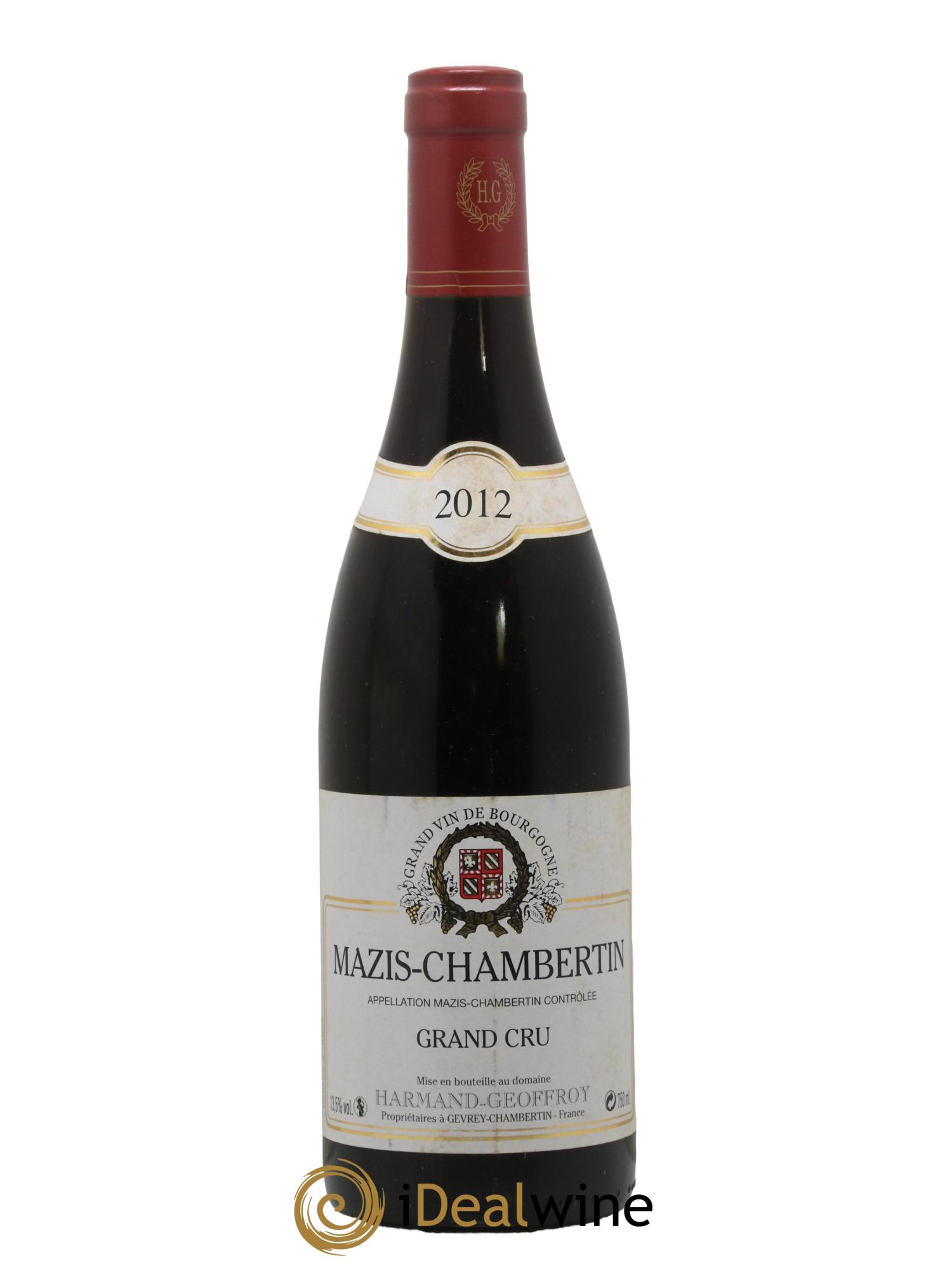 Mazis-Chambertin Grand Cru Harmand-Geoffroy (Domaine) 2012 - Lotto di 1 bottiglia - 0