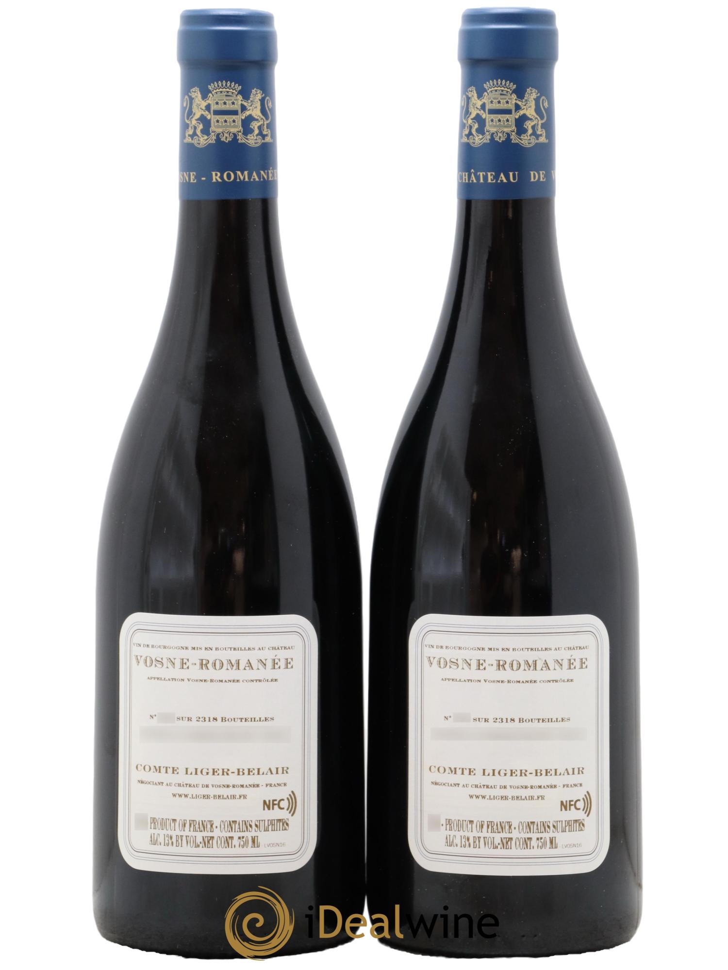 Vosne-Romanée Comte Liger-Belair (Domaine du)  2016 - Lotto di 2 bottiglie - 1