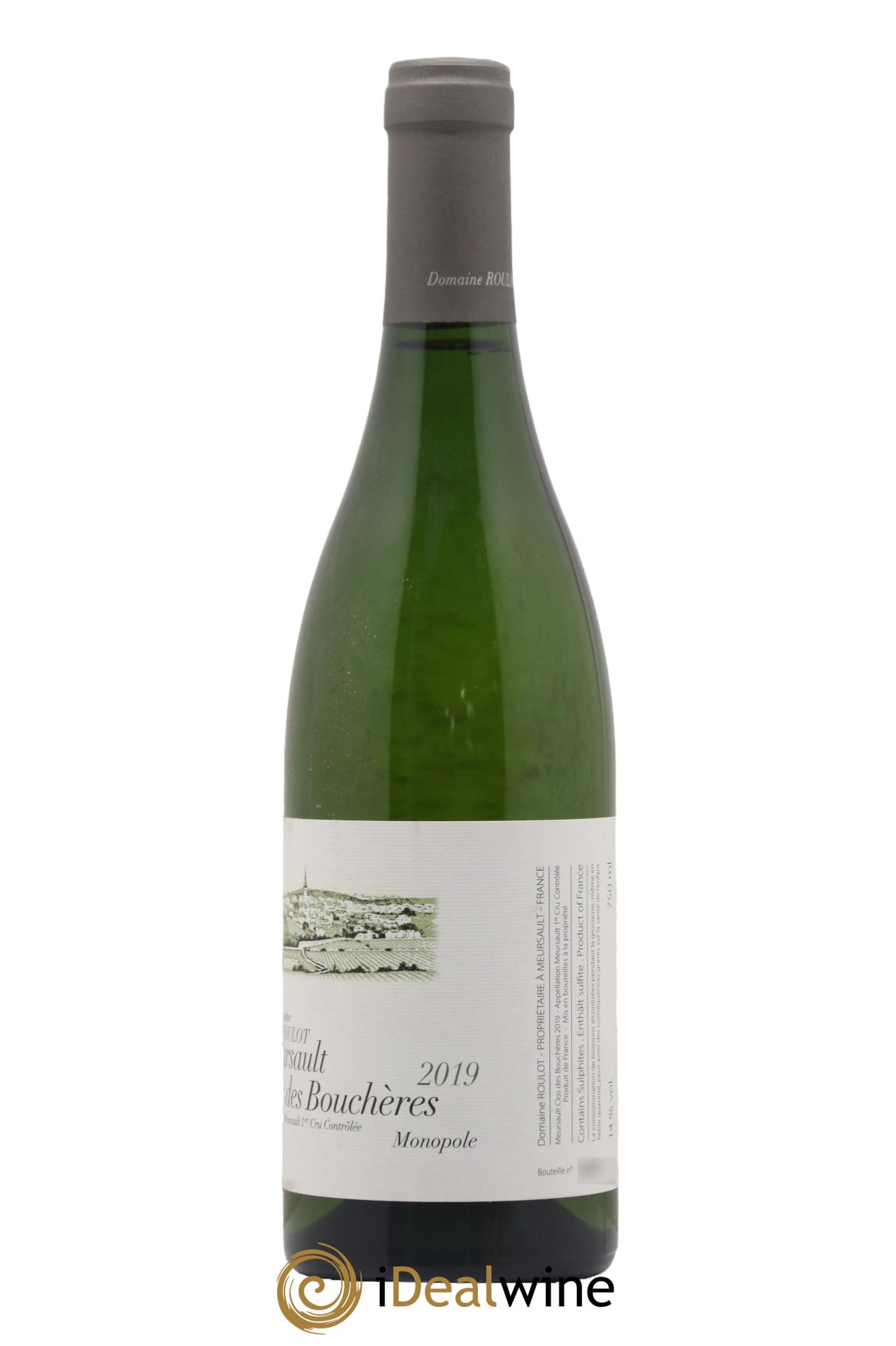 Meursault 1er Cru Clos des Bouchères  Roulot (Domaine) 2019 - Posten von 1 Flasche - 1