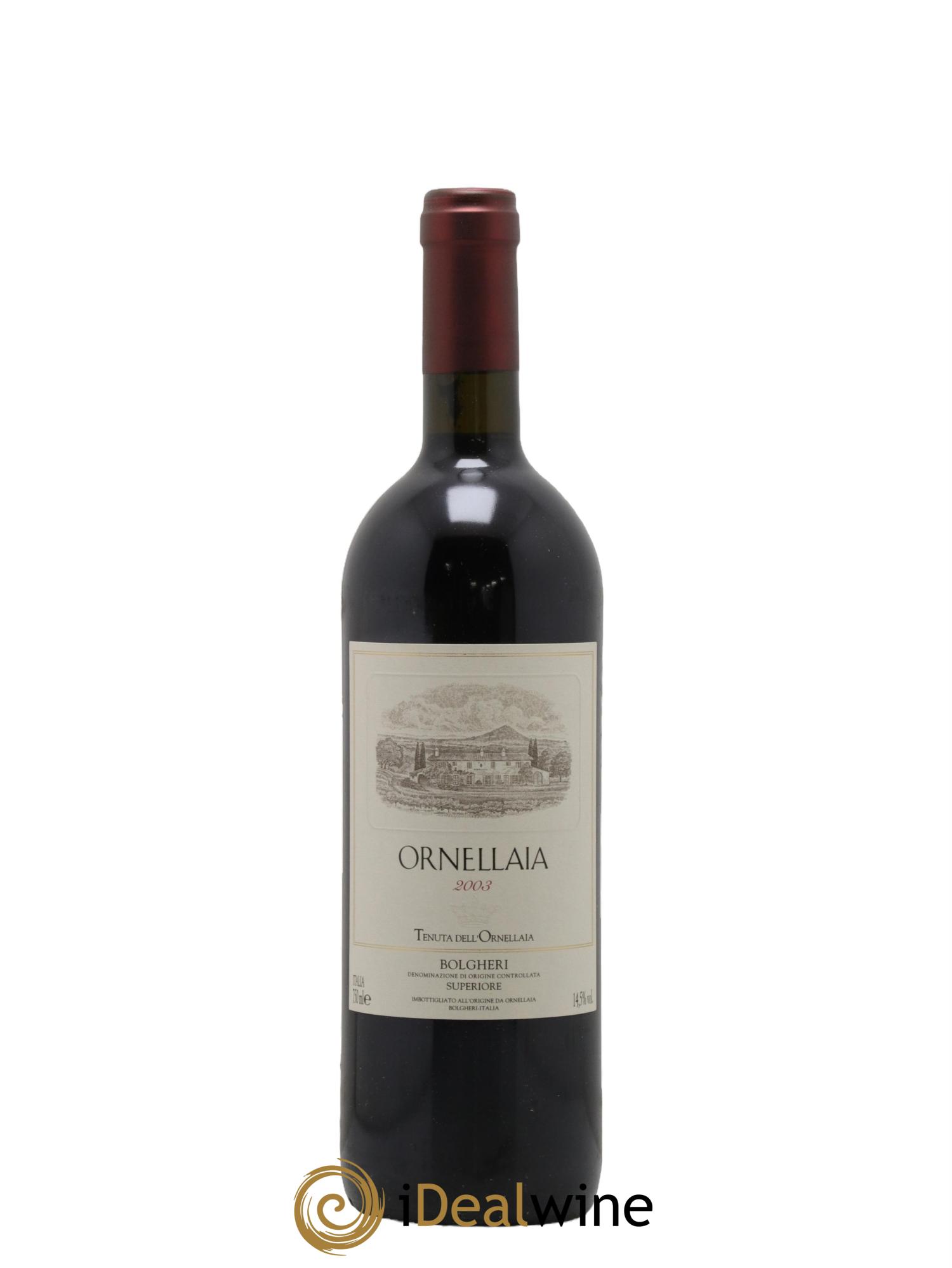 Bolgheri DOC Superiore Ornellaia Tenuta Dell'Ornellaia - Frescobaldi 2003 - Lotto di 1 bottiglia - 0