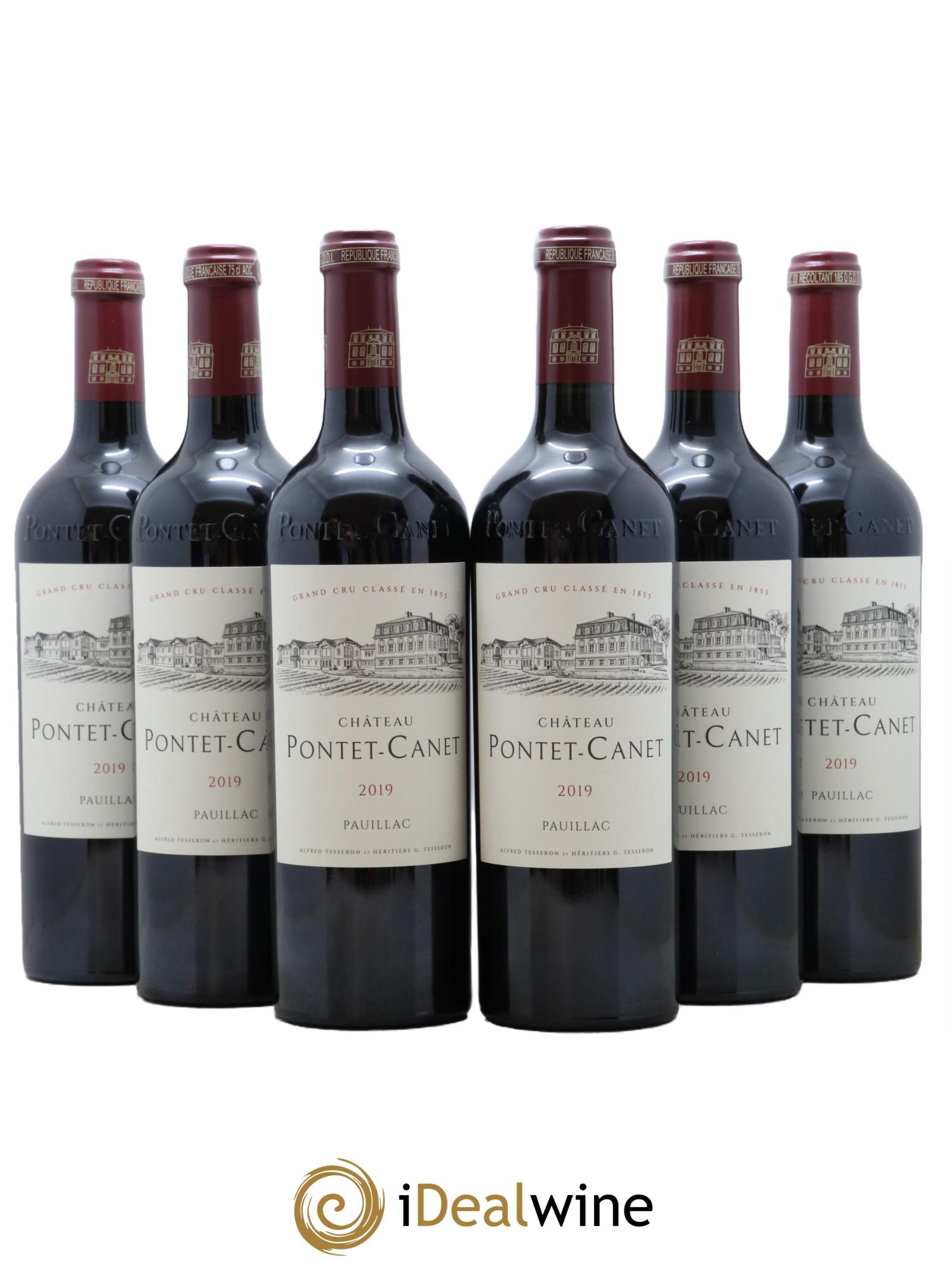 Château Pontet Canet 5ème Grand Cru Classé 2019 - Posten von 6 Flaschen - 0