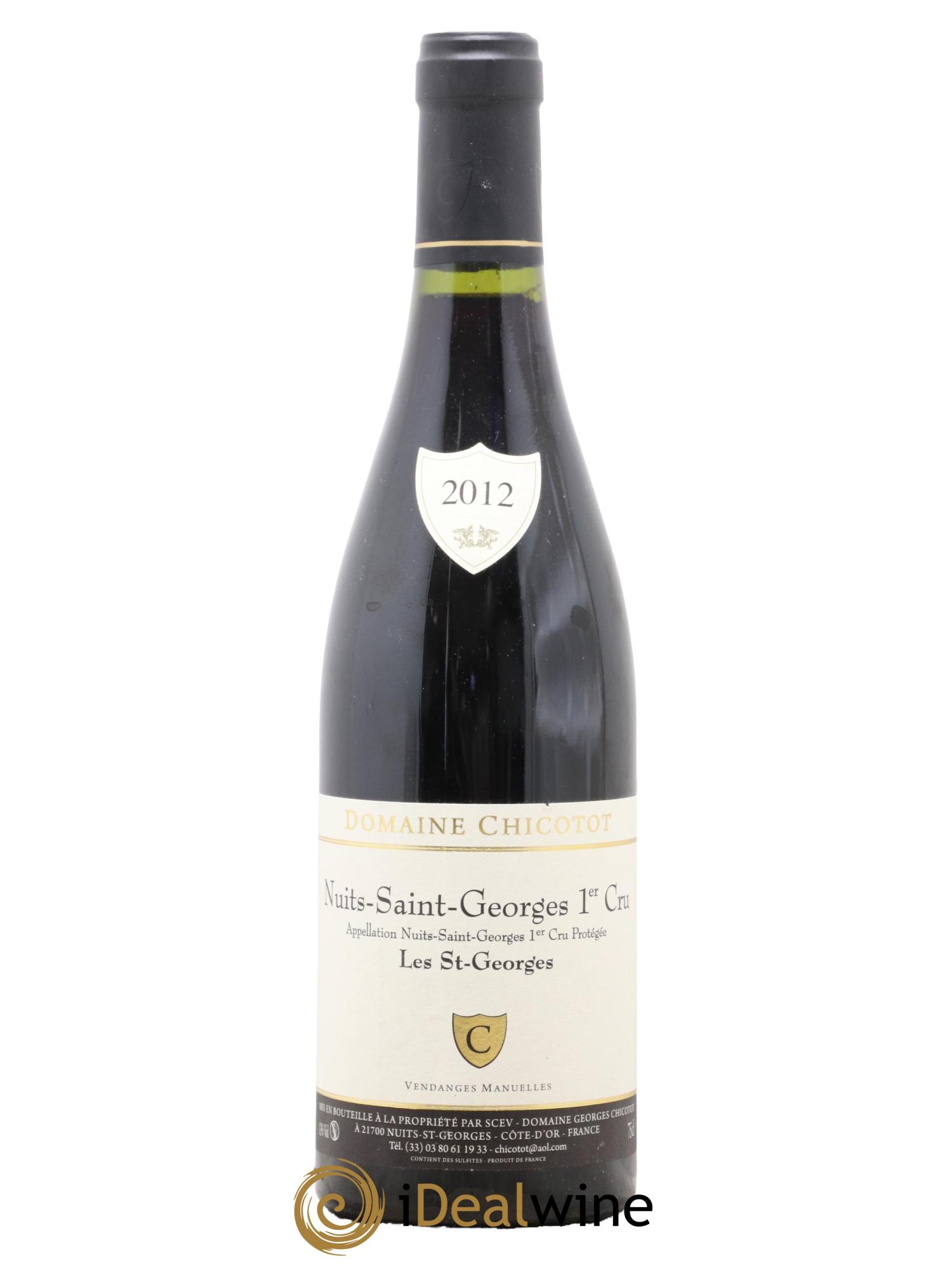 Nuits Saint-Georges 1er Cru Les Saint-Georges Chicotot 2012 - Lot de 1 bouteille - 0