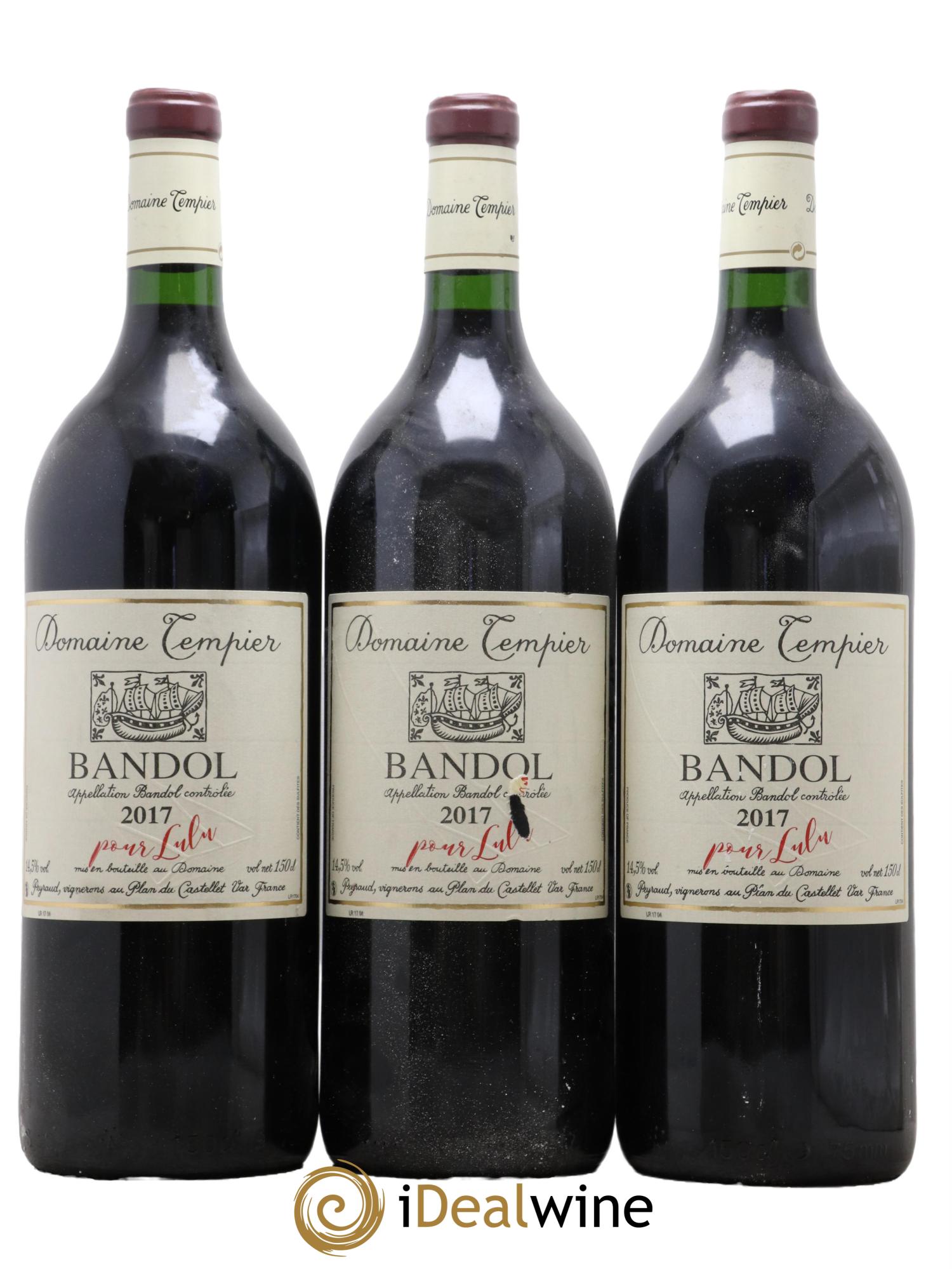 Bandol Domaine Tempier Lulu et Lucien  Famille Peyraud 2017 - Posten von 3 Magnum - 0