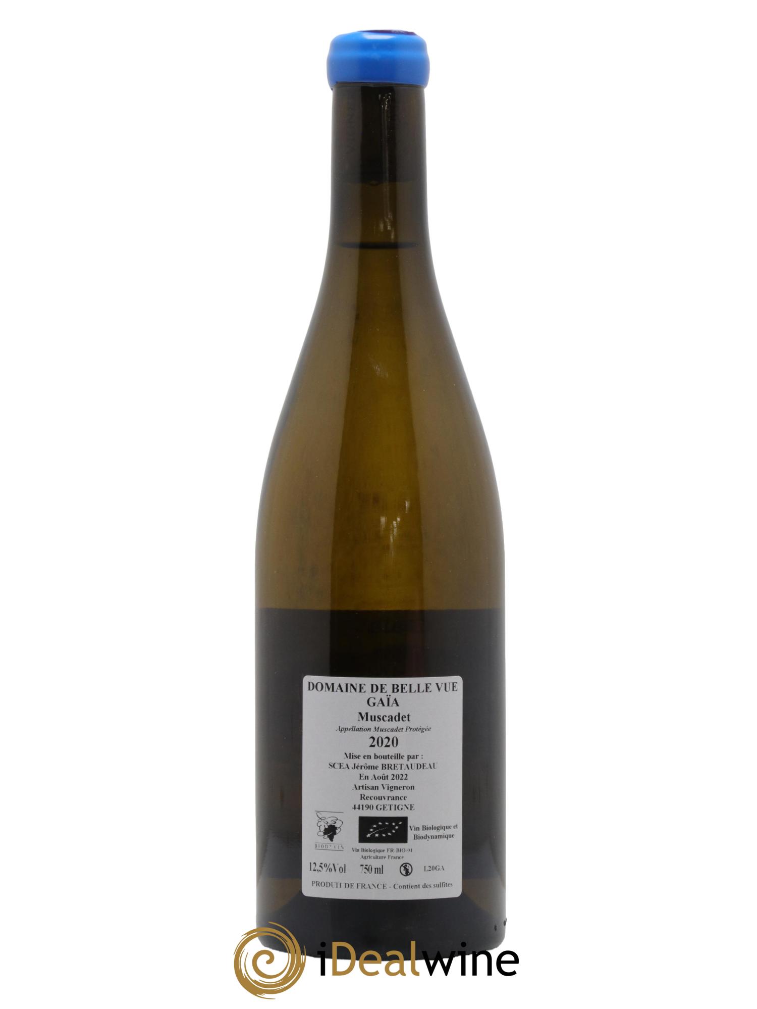 Muscadet-Sèvre-et-Maine Gaia Jérôme Bretaudeau - Domaine de Bellevue 2020 - Lot de 1 bouteille - 1