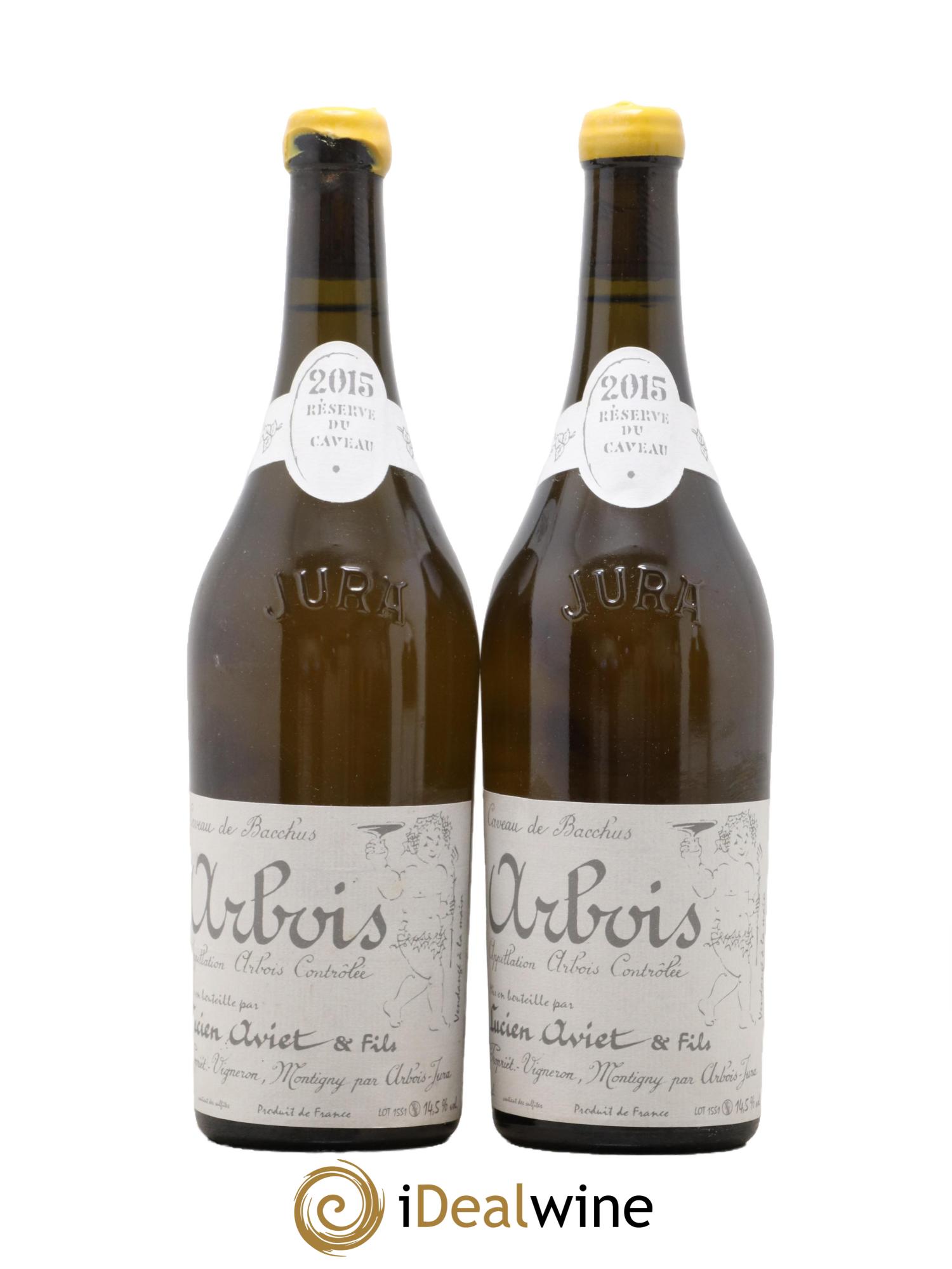 Arbois Savagnin Réserve du Caveau Lucien Aviet (Domaine) 2015 - Lot of 2 bottles - 0