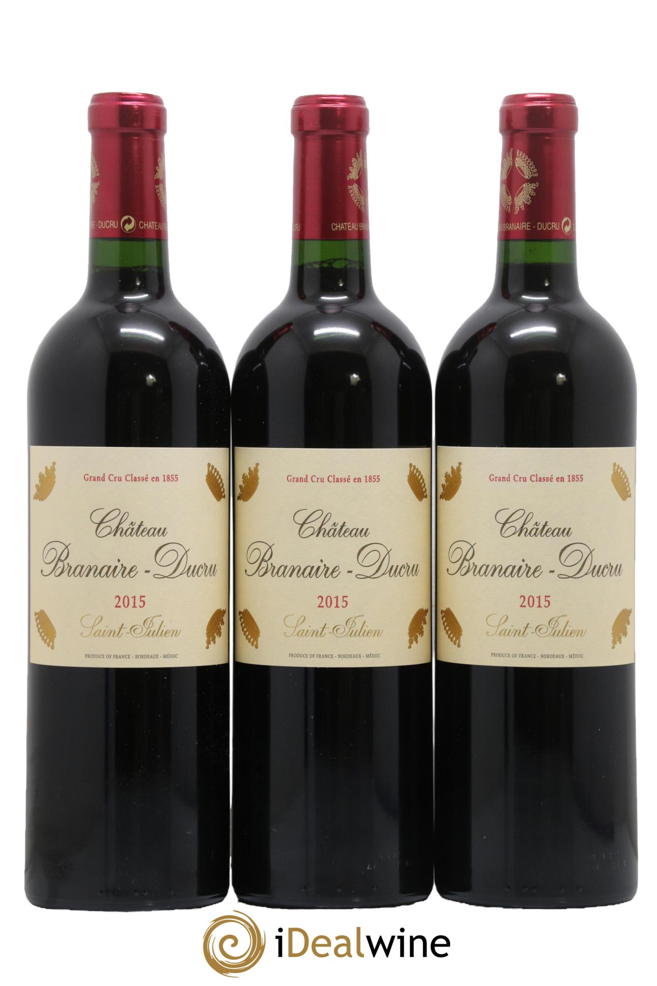 Château Branaire Ducru 4ème Grand Cru Classé 2015 - Posten von 6 Flaschen - 1