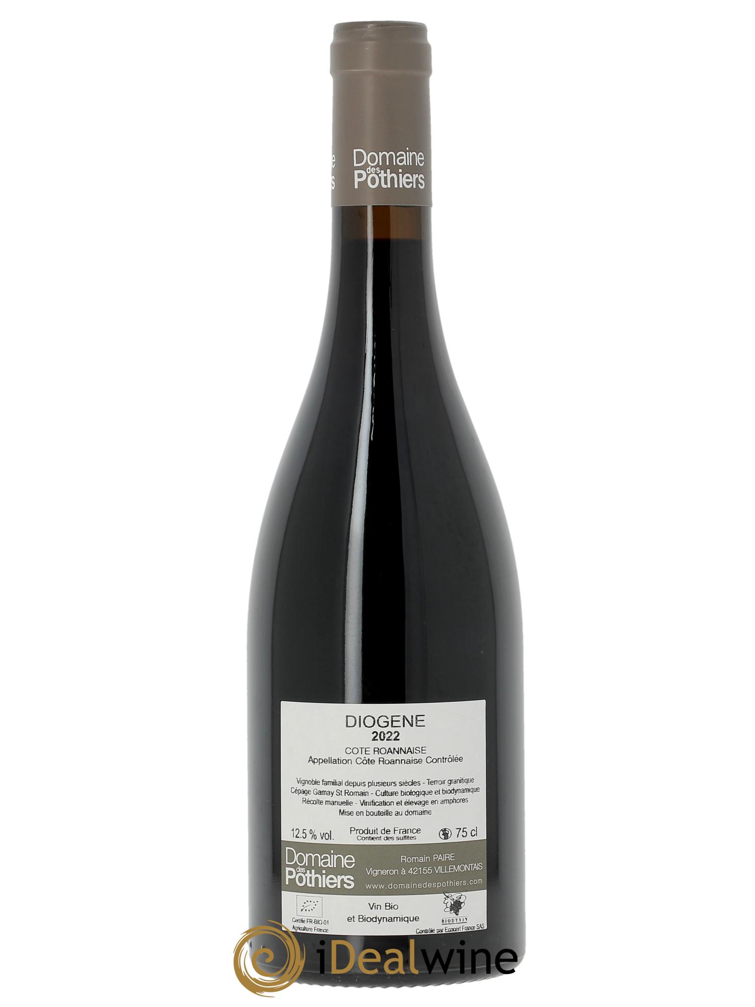 Côte Roannaise Diogène Domaine des Pothiers  2022 - Posten von 1 Flasche - 1