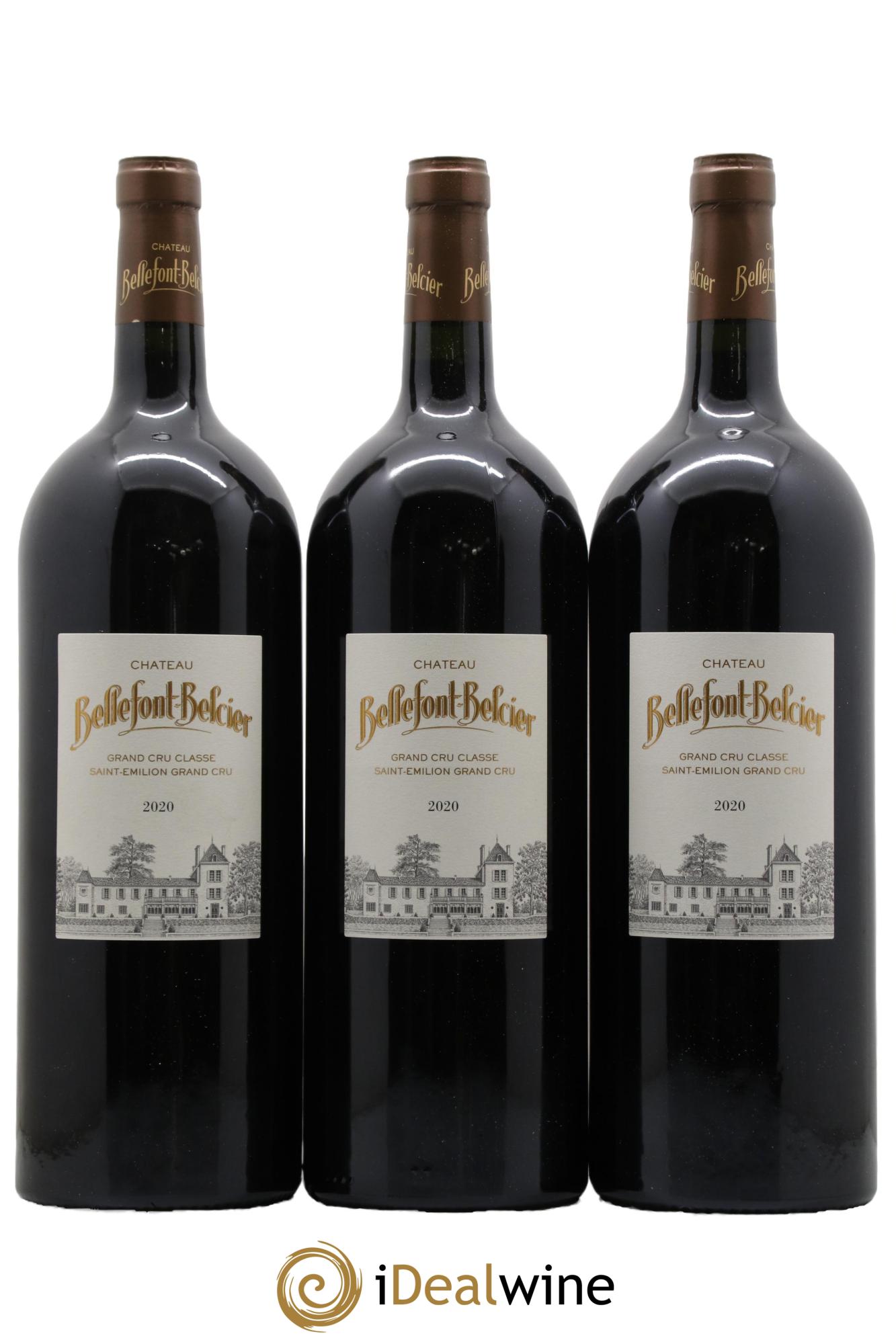 Château Bellefont-Belcier Grand Cru Classé 2020 - Lot of 3 magnums - 0