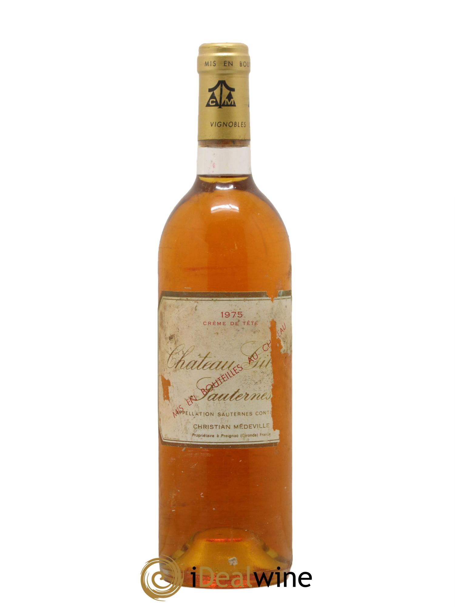 Château Gilette - Crème de Tête Grande Réserve 1975 - Lot de 1 bouteille - 0