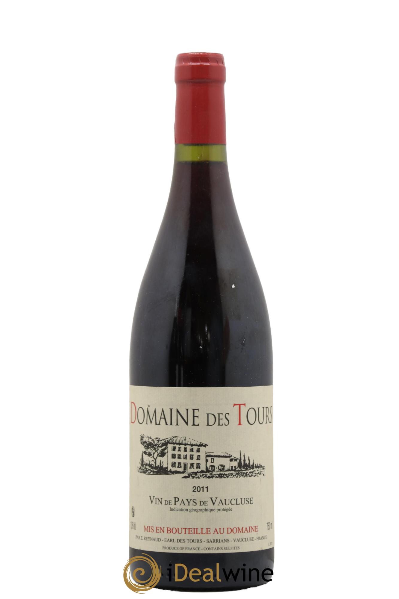 IGP Vaucluse (Vin de Pays de Vaucluse) Domaine des Tours Emmanuel Reynaud 2011 - Lot de 1 bouteille - 0