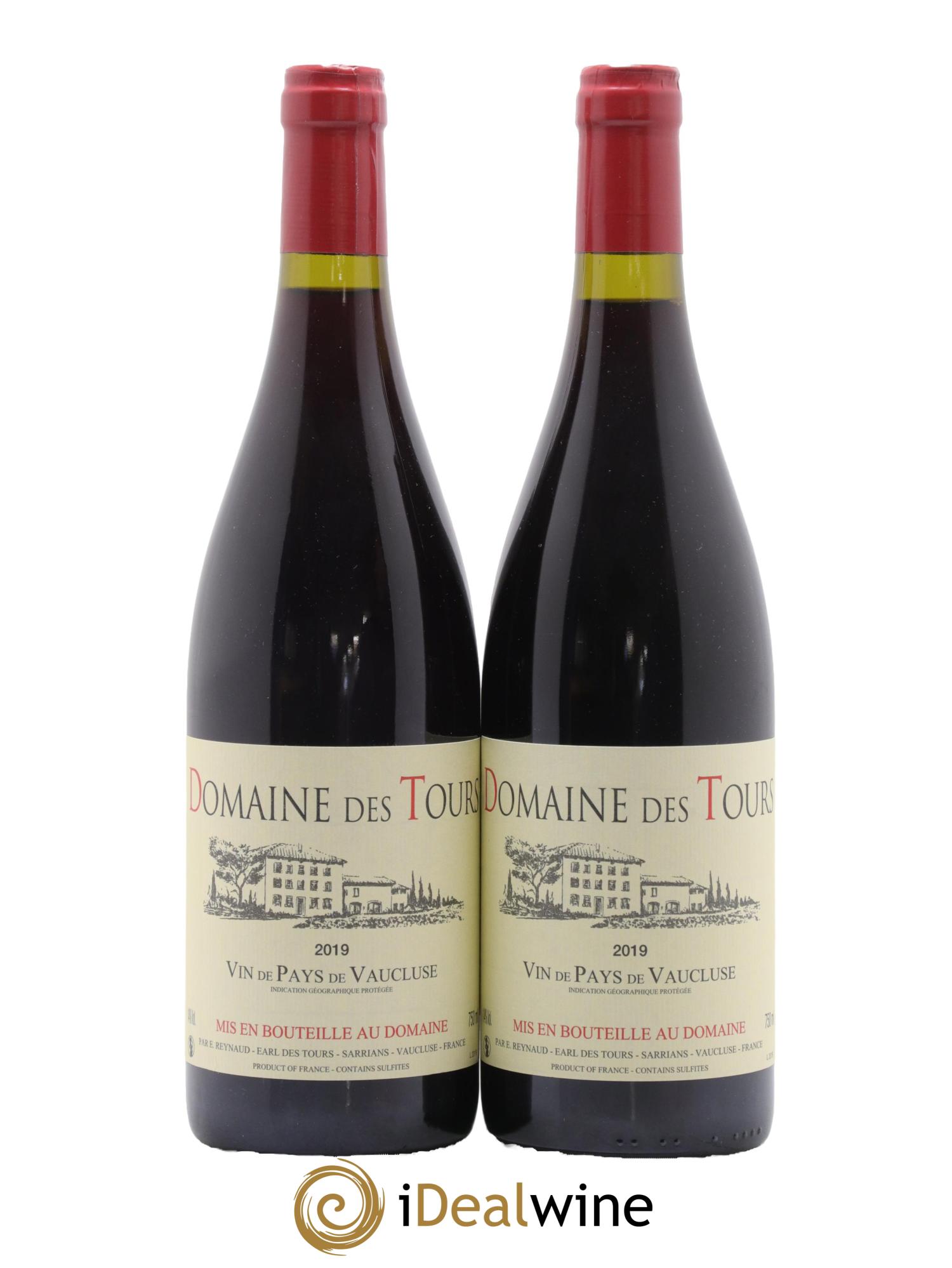 IGP Vaucluse (Vin de Pays de Vaucluse) Domaine des Tours Emmanuel Reynaud 2019 - Lotto di 2 bottiglie - 0