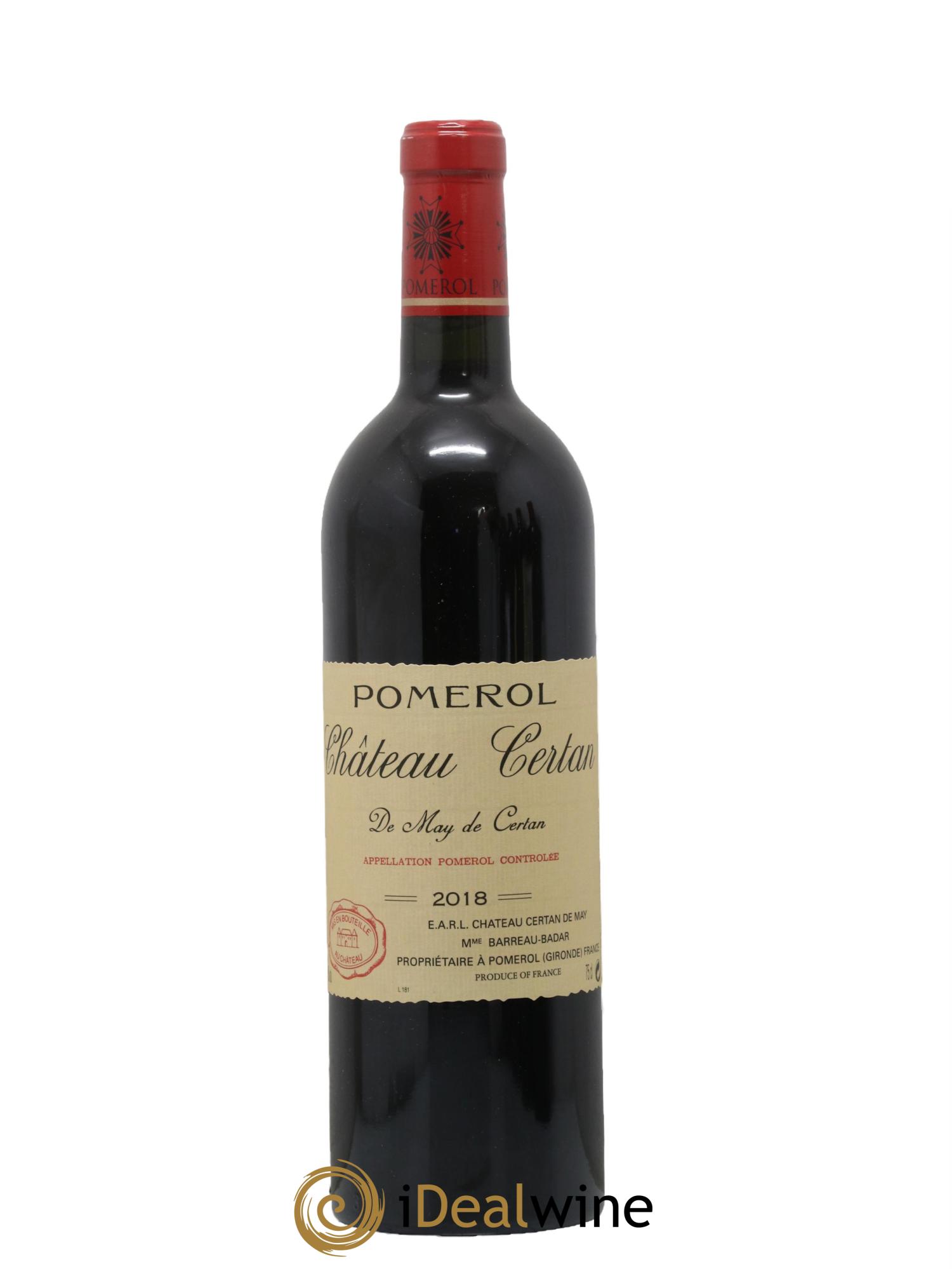 Château Certan de May  2018 - Lot de 1 bouteille - 0