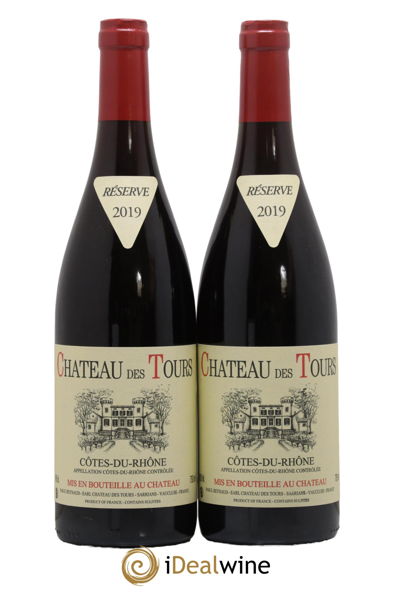 Côtes du Rhône Château des Tours Emmanuel Reynaud 2019 - Lot de 2 bouteilles - 0