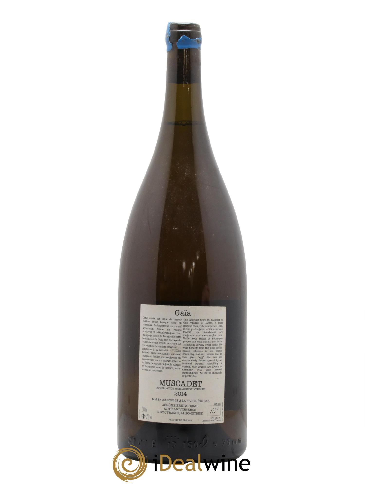 Muscadet-Sèvre-et-Maine Gaia Jérôme Bretaudeau - Domaine de Bellevue 2014 - Lot of 1 magnum - 1