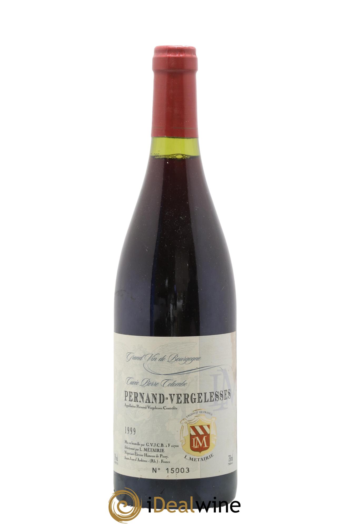 Pernand-Vergelesses Cuvée Pierre Colombe L Metairie 1999 - Lotto di 1 bottiglia - 0