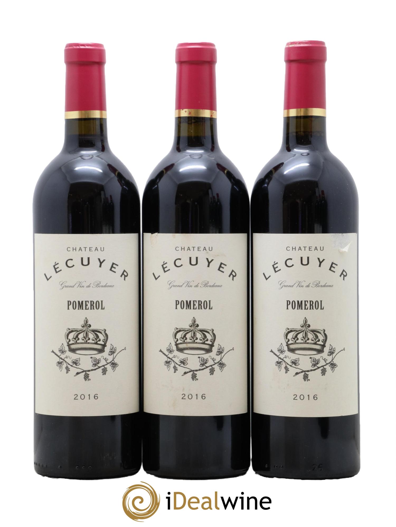 Pomerol Château Lécuyer 2016 - Lotto di 3 bottiglie - 0