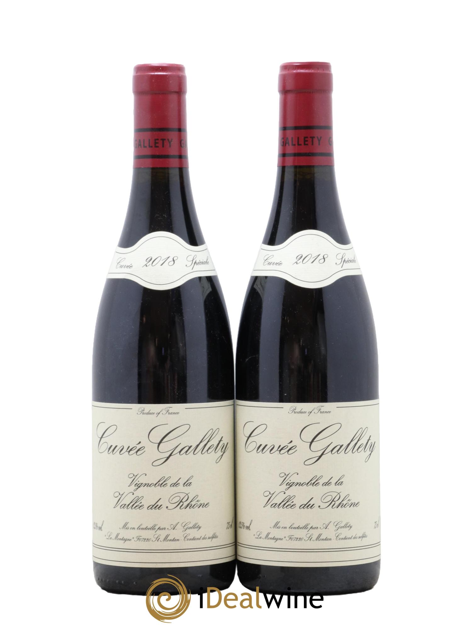 Côtes du Vivarais Gallety (Domaine) Cuvée Spéciale 2018 - Lotto di 2 bottiglie - 0