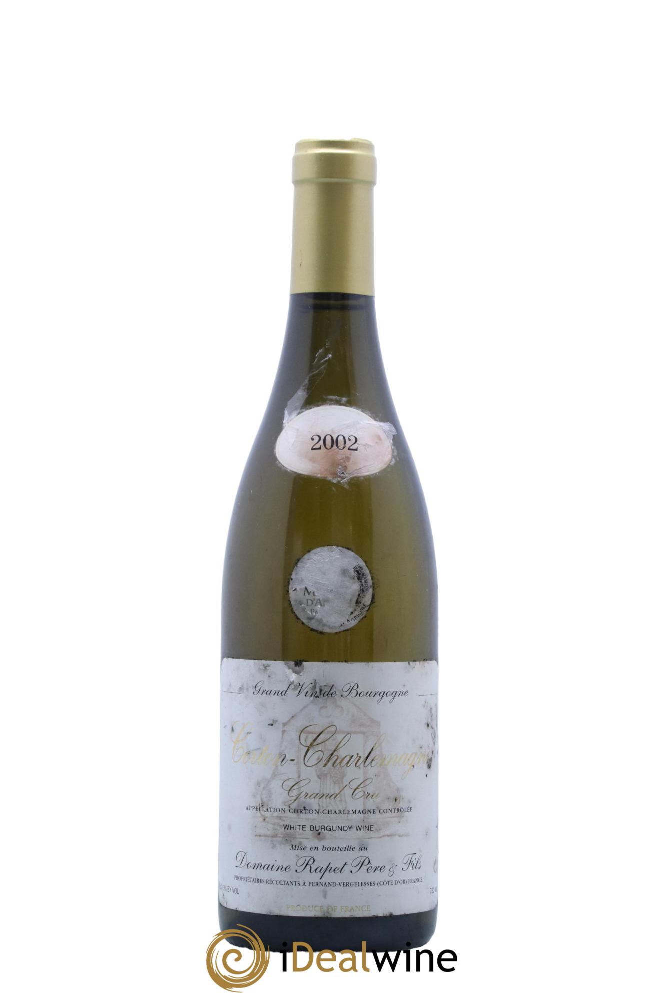 Corton-Charlemagne Grand Cru Rapet Père & Fils  2002 - Lot de 1 bouteille - 0