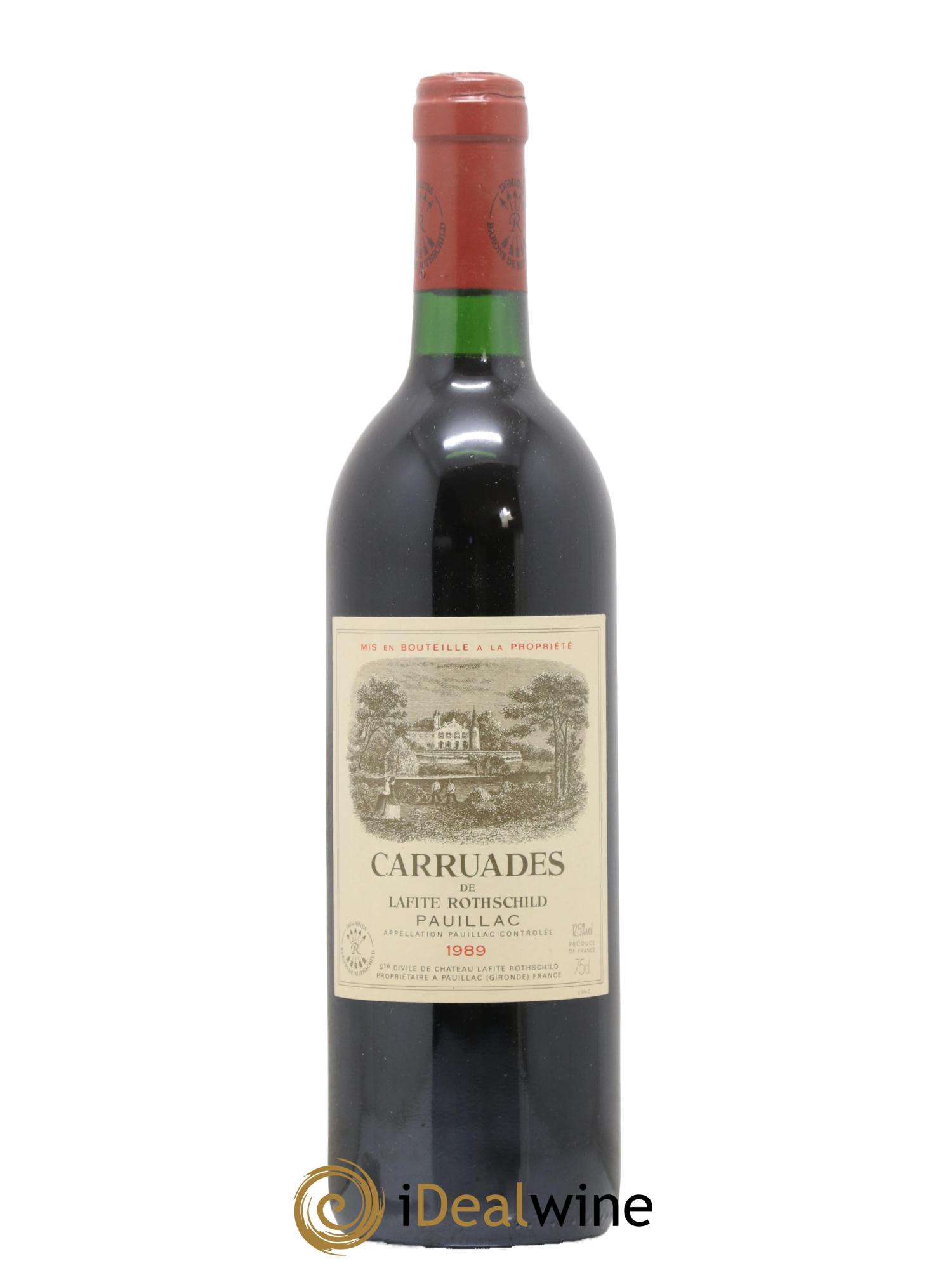 Carruades de Lafite Rothschild Second Vin 1989 - Posten von 1 Flasche - 0