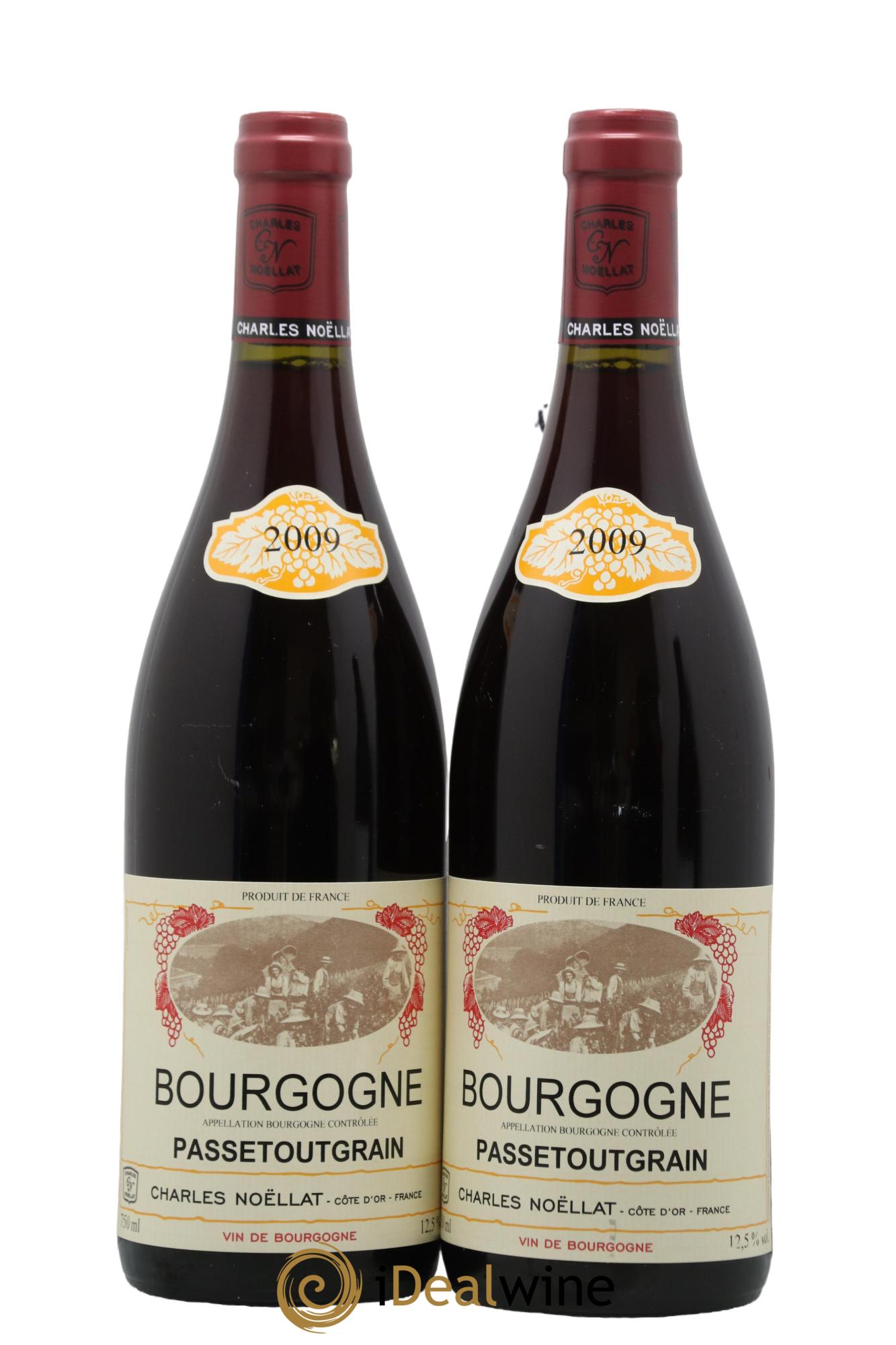 Bourgogne Passetoutgrain Domaine Charles Noellat 2009 - Posten von 2 Flaschen - 0