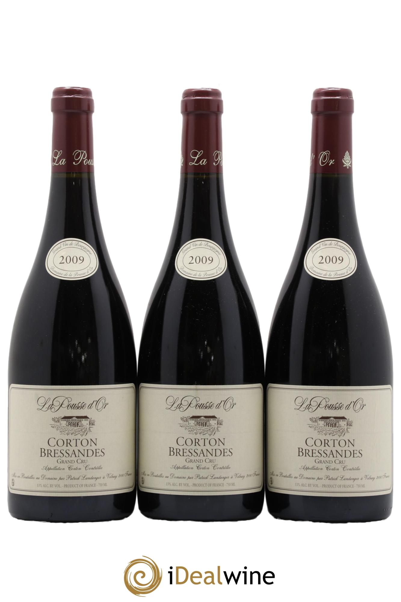 Corton Grand Cru Bressandes La Pousse d'Or (Domaine de)  2009 - Lot of 3 bottles - 0