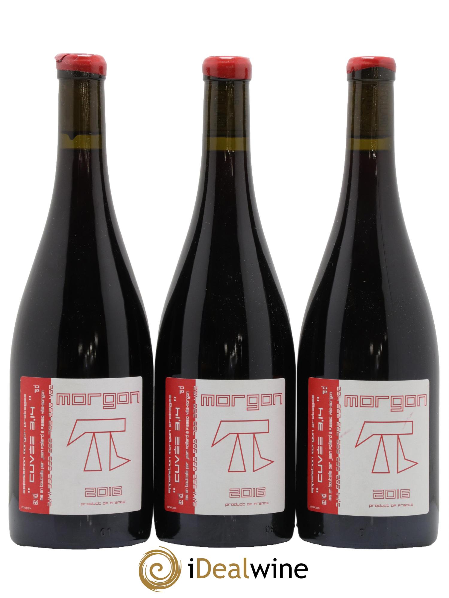 Morgon 3.14 Jean Foillard 2016 - Lot de 3 bouteilles - 0