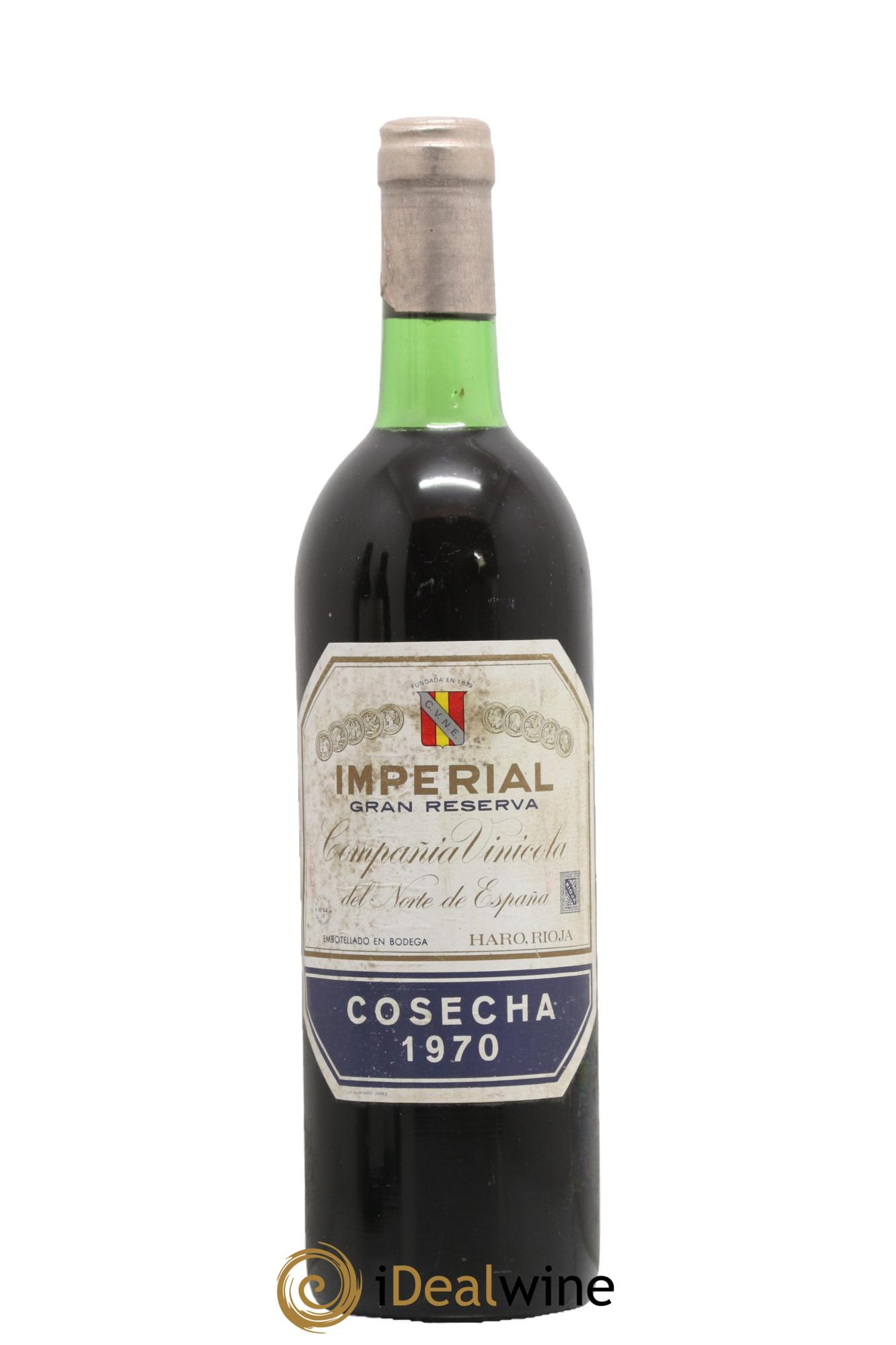 Rioja DOCG Imperial Gran Reserva  Compania Vinicola del Norte de Espana 1970 - Posten von 1 Flasche - 0