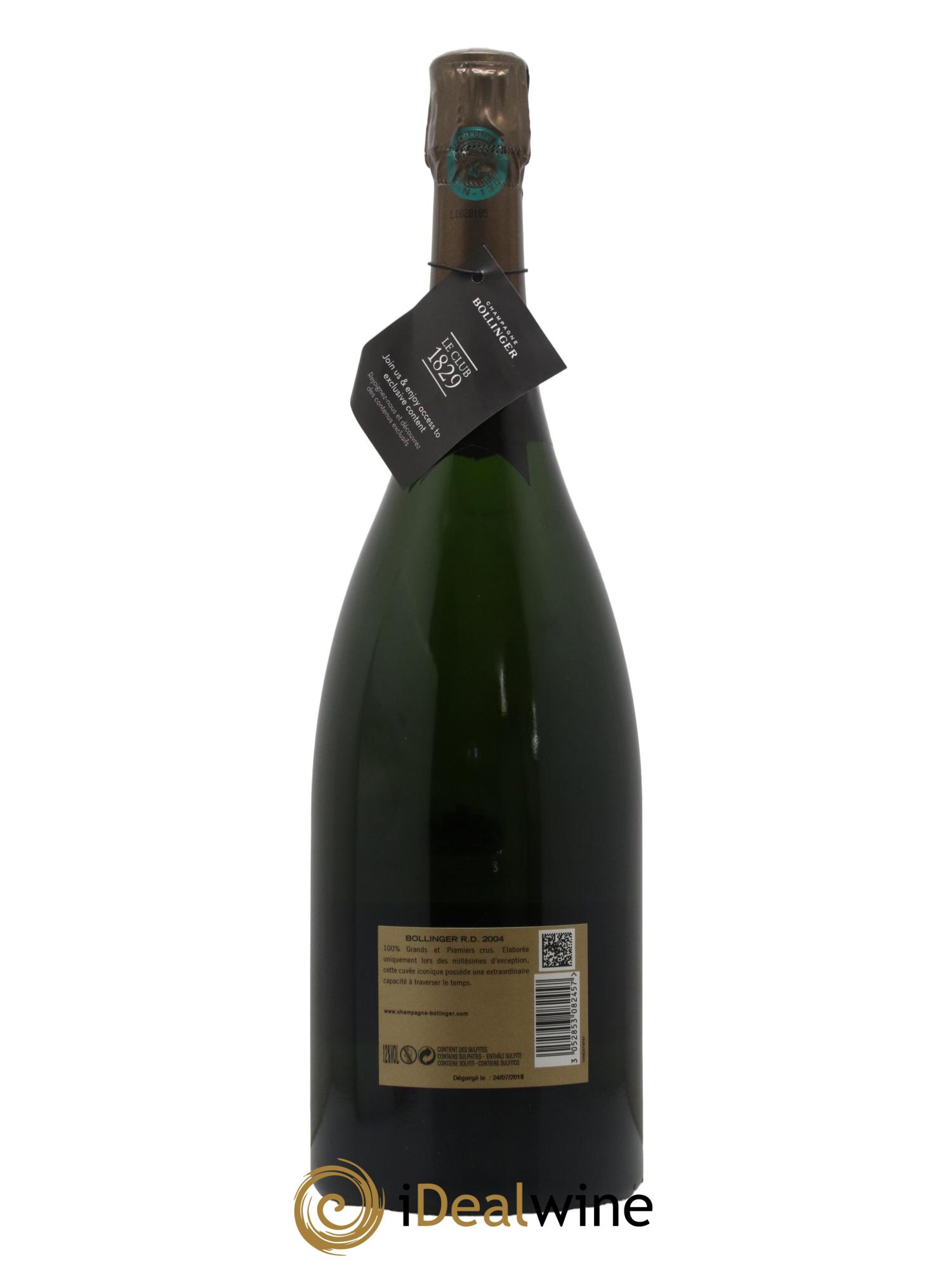 R.D. Extra Brut Bollinger 2004 - Lot of 1 magnum - 1