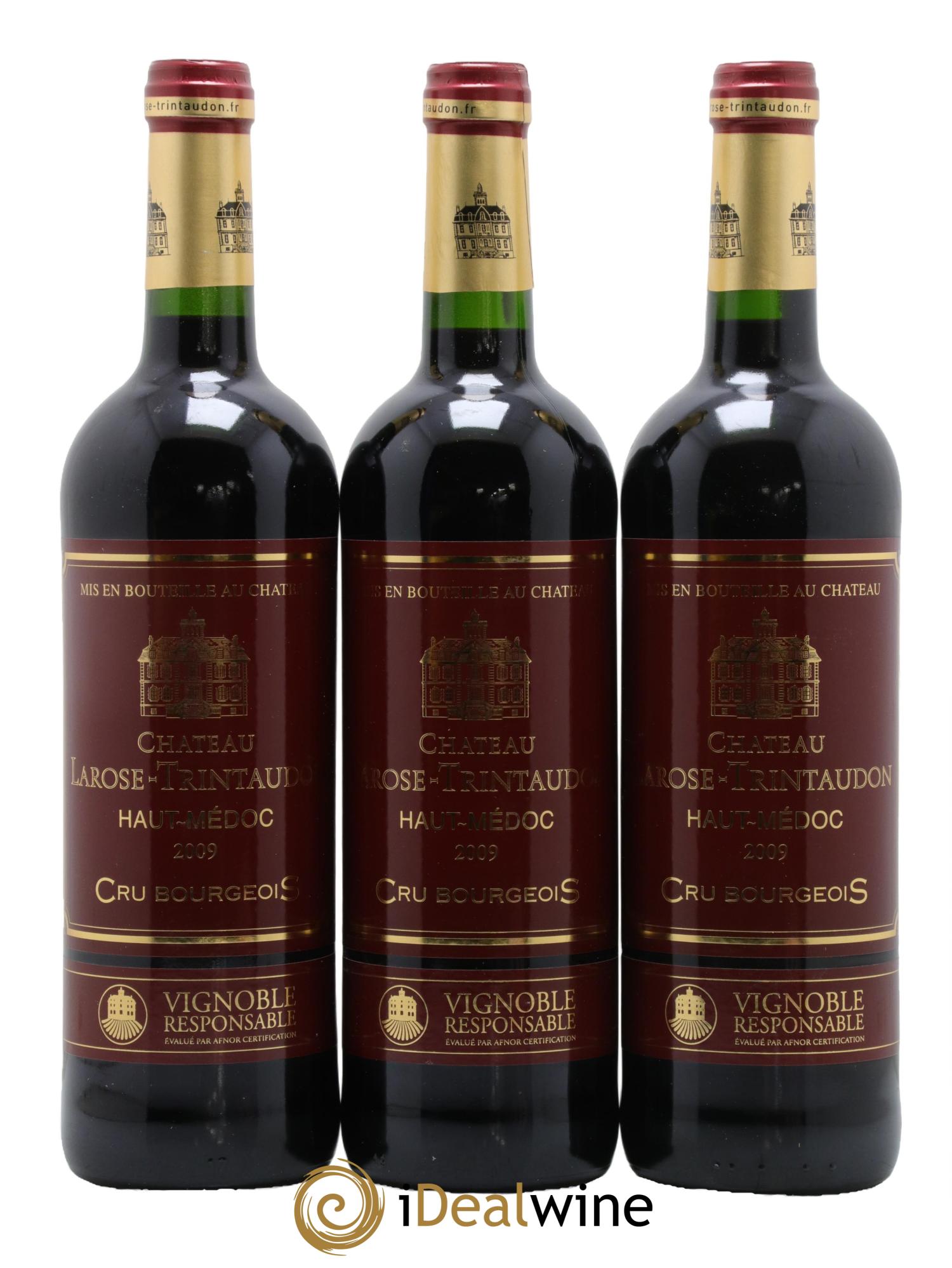 Château Larose Trintaudon Cru Bourgeois 2009 - Lot of 3 bottles - 0