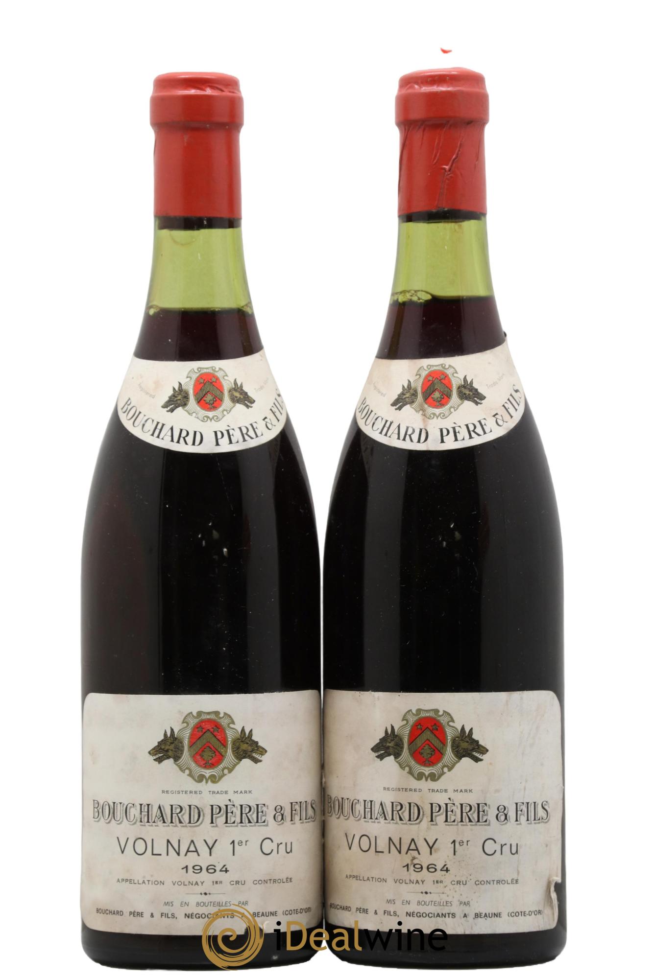 Volnay 1er Cru Bouchard Père & Fils 1964 - Posten von 2 Flaschen - 0