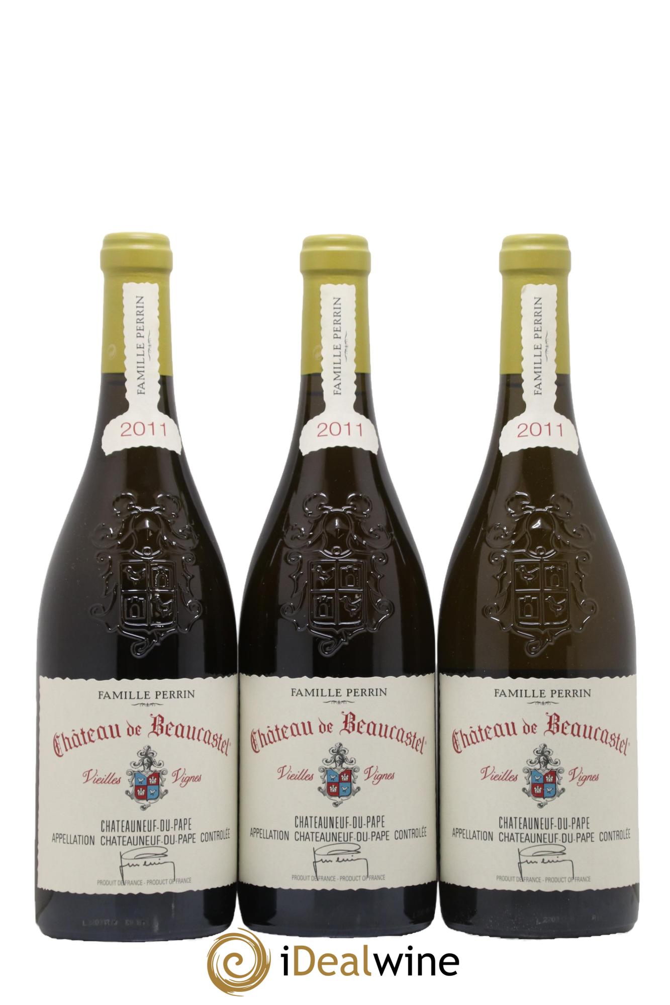 Châteauneuf-du-Pape Château de Château de Beaucastel Vieilles vignes Roussanne Famille Perrin 2011 - Lotto di 6 bottiglie - 2